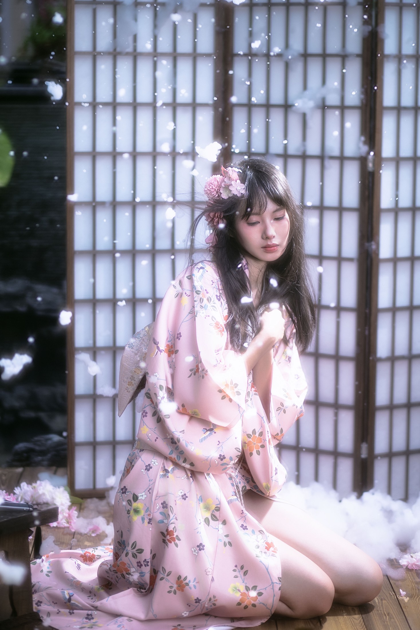 图片[3] - 欣欣 - 《夜樱和服少女》[14P] - 机器猫次元 - 机器猫次元