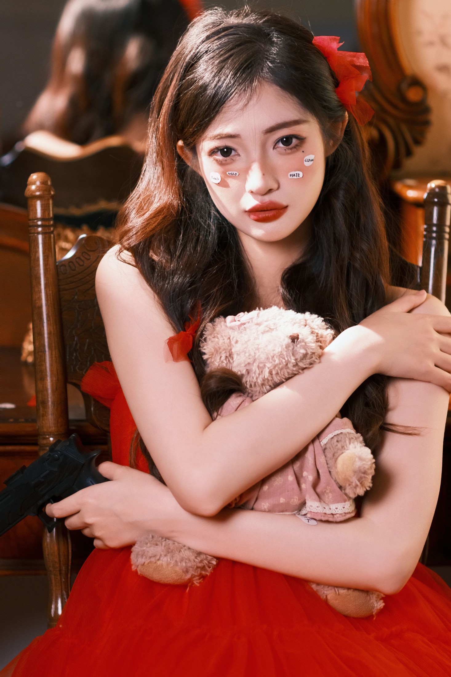 图片[3] - 小呆同学 - 《红裙玫瑰》[57P] - 机器猫次元 - 机器猫次元