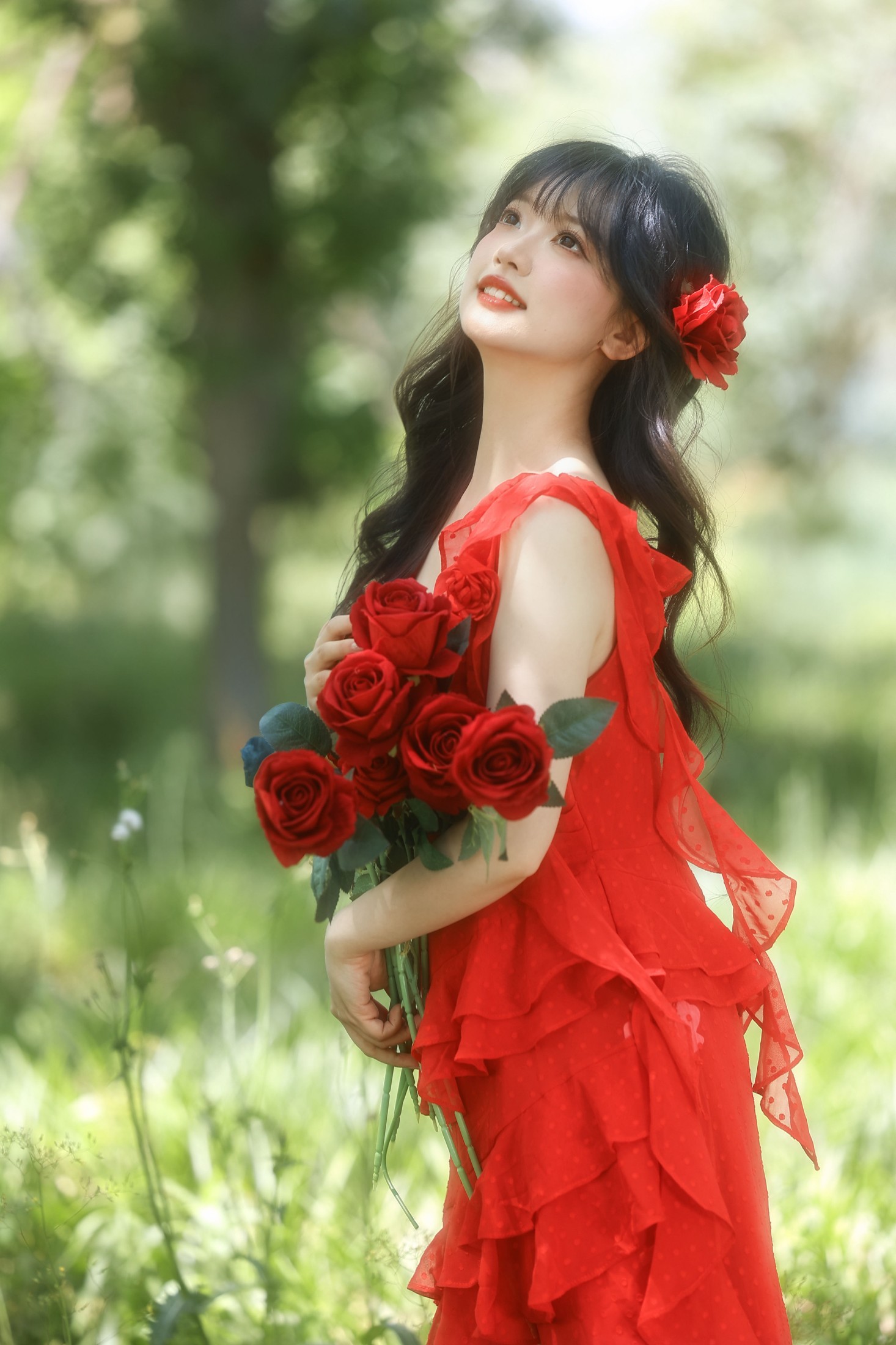 图片[1] - 狮子 - 《满屏生命力，像极了夏日肆意绽放的红玫瑰》[20P] - 机器猫次元 - 机器猫次元