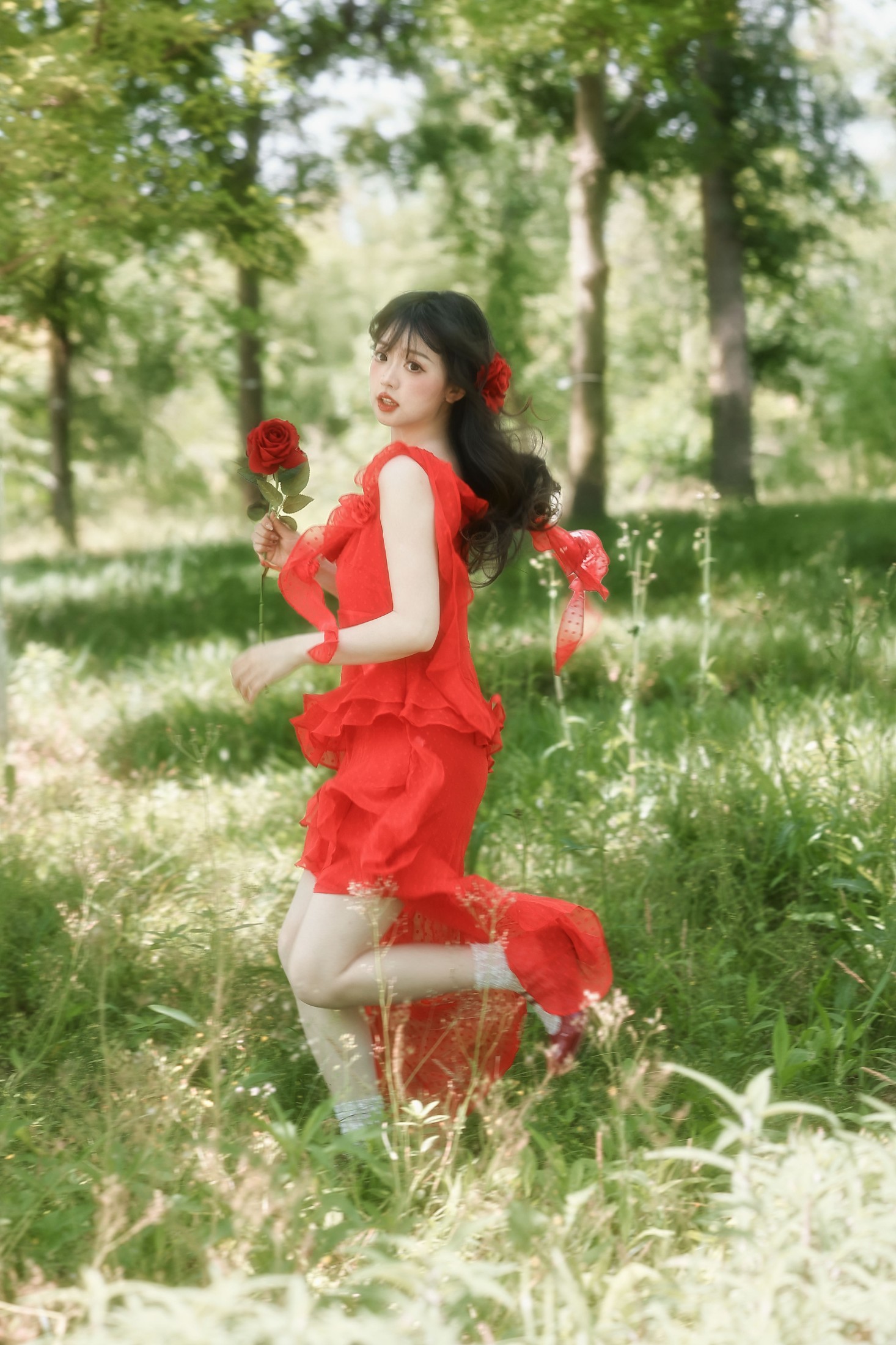 图片[4] - 狮子 - 《满屏生命力，像极了夏日肆意绽放的红玫瑰》[20P] - 机器猫次元 - 机器猫次元
