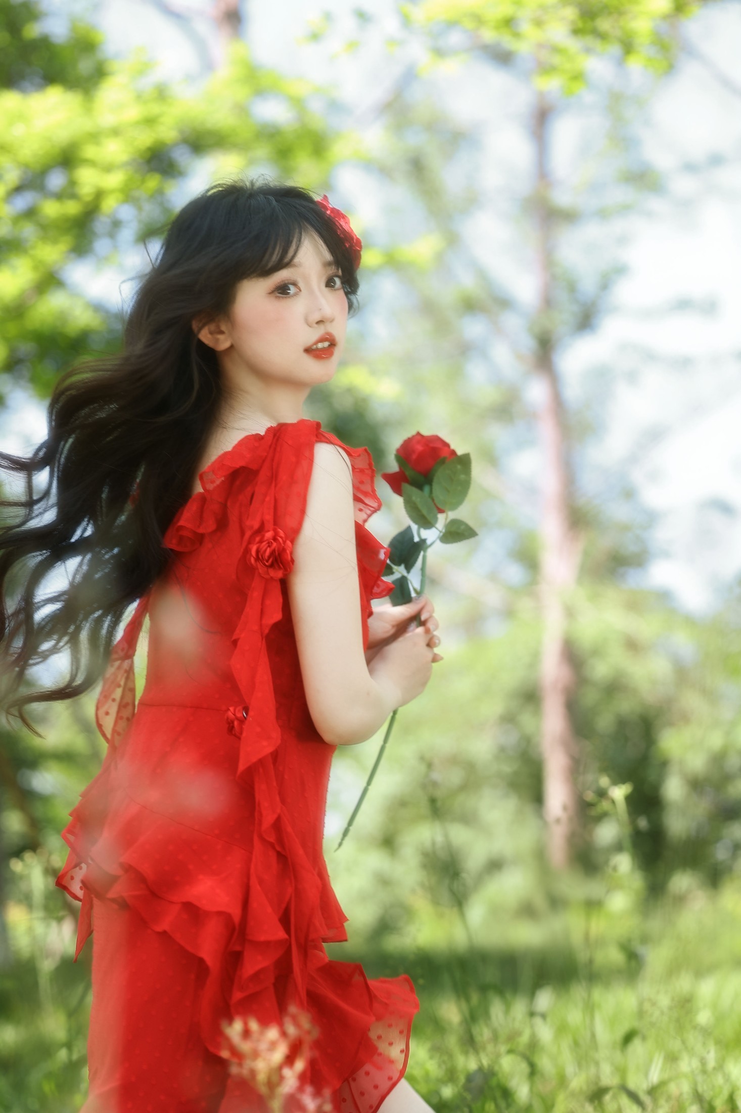 图片[5] - 狮子 - 《满屏生命力，像极了夏日肆意绽放的红玫瑰》[20P] - 机器猫次元 - 机器猫次元