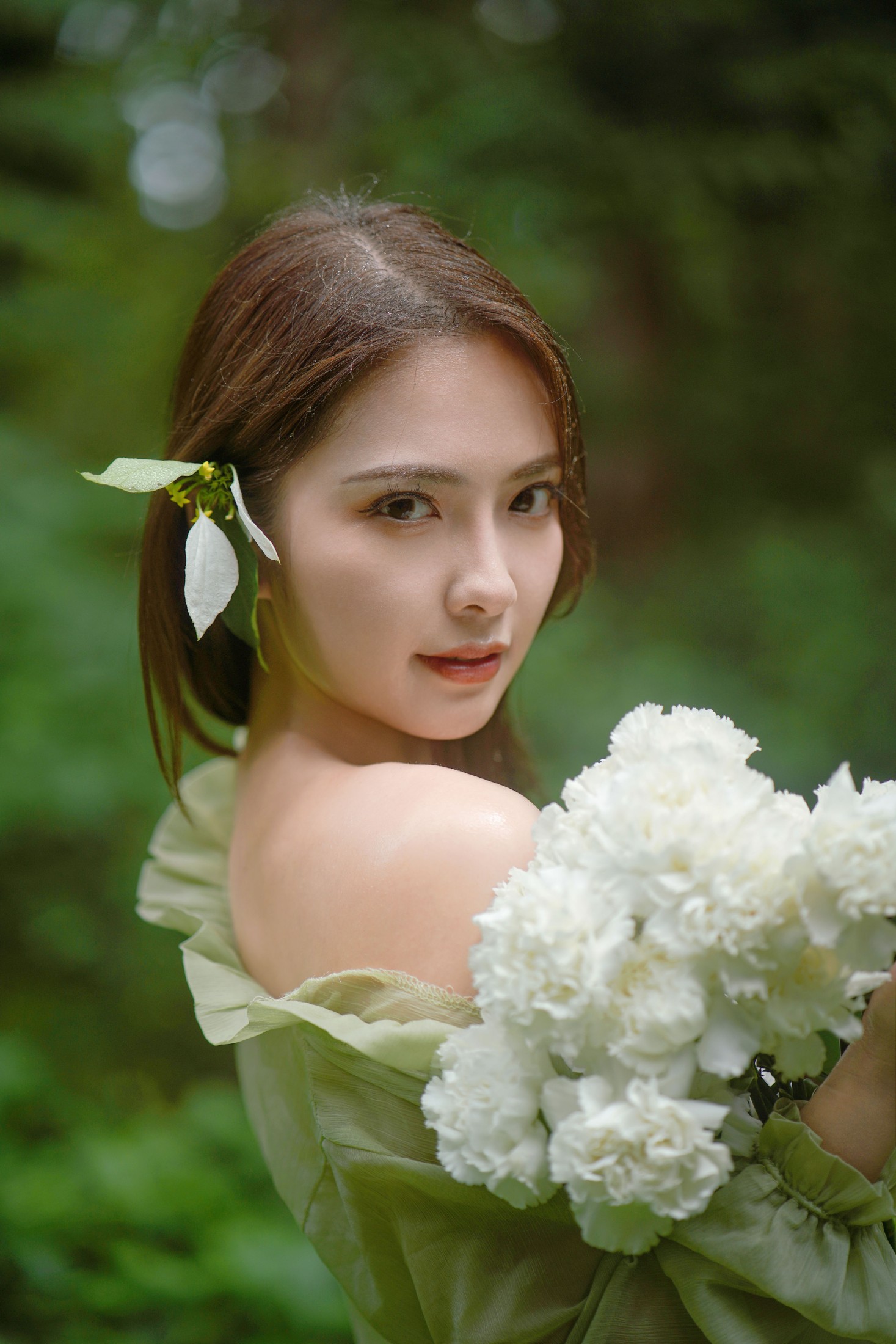 图片[8] - - 《森林童话：绿裙少女与光共舞》[39P] - 机器猫次元 - 机器猫次元