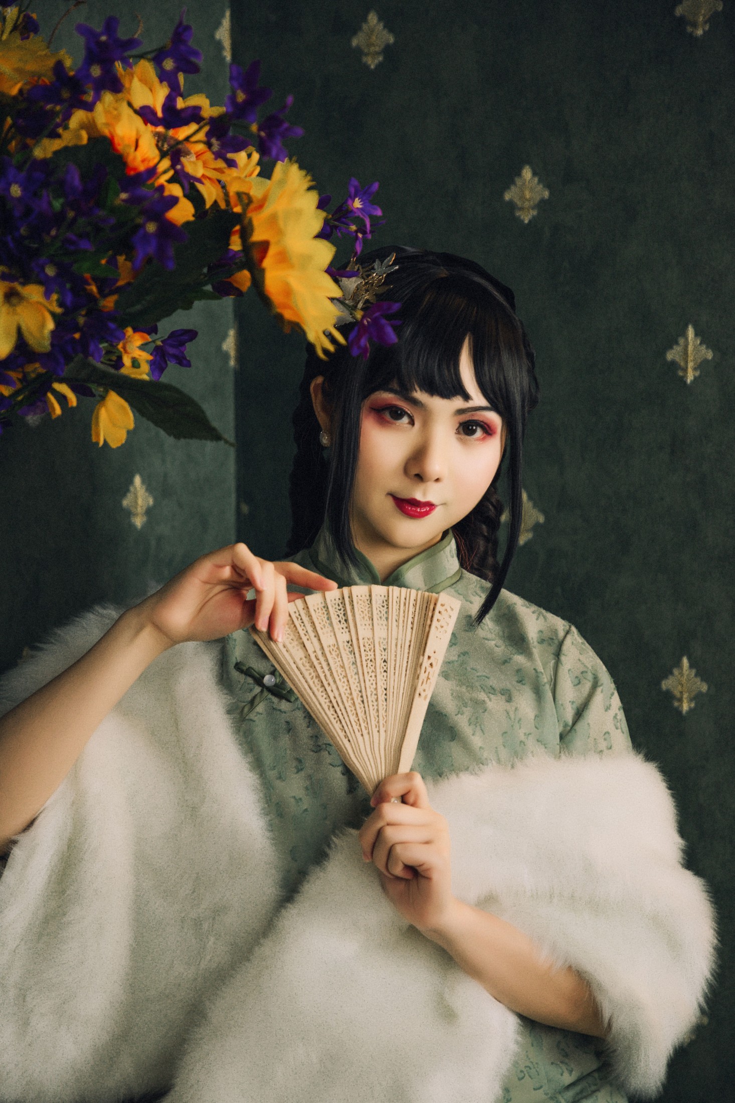 图片[5] - 明鸽儿 - 《在世间，唯有美女和旗袍不可辜负。》[20P] - 机器猫次元 - 机器猫次元