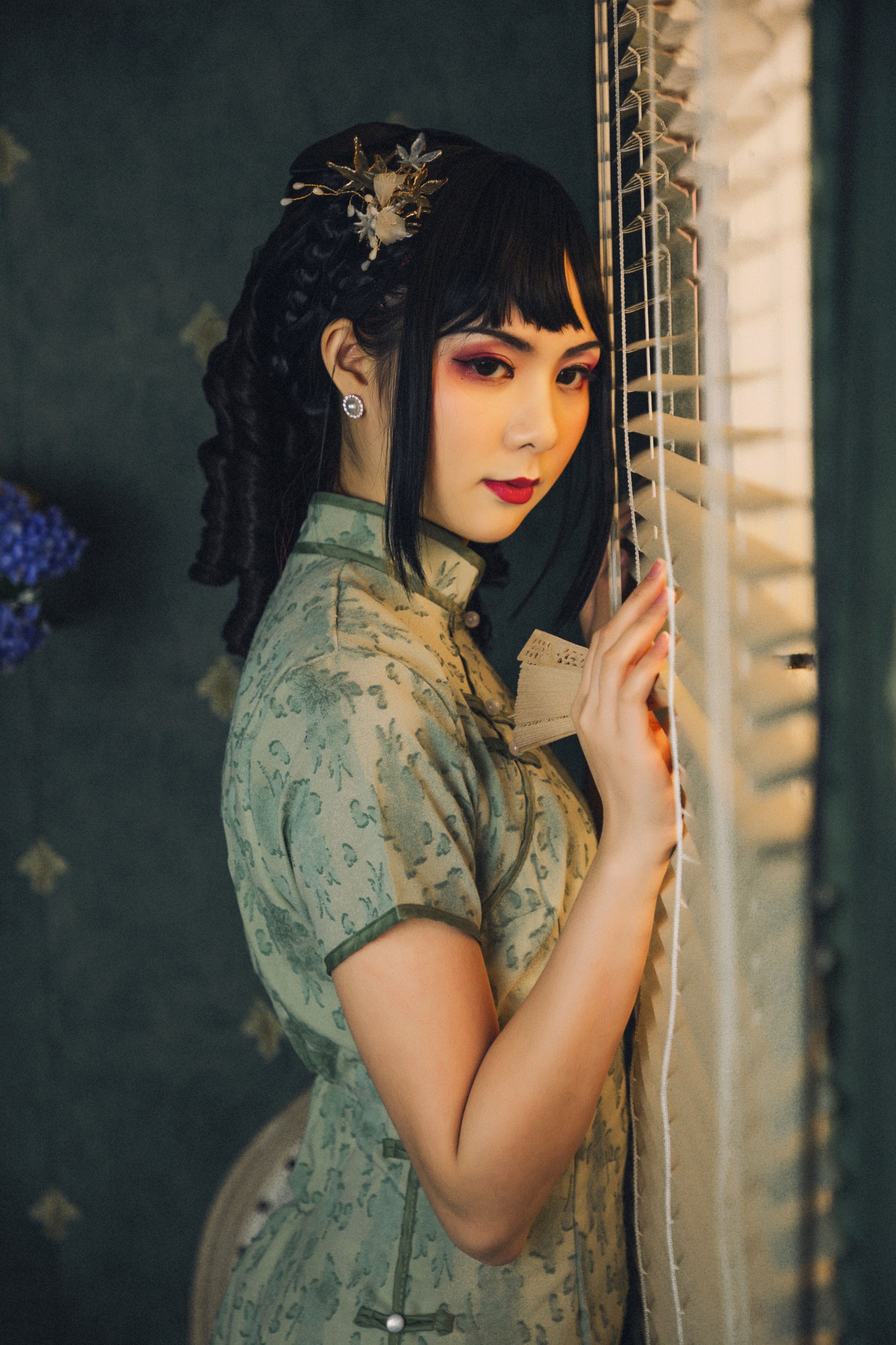 图片[8] - 明鸽儿 - 《在世间，唯有美女和旗袍不可辜负。》[20P] - 机器猫次元 - 机器猫次元