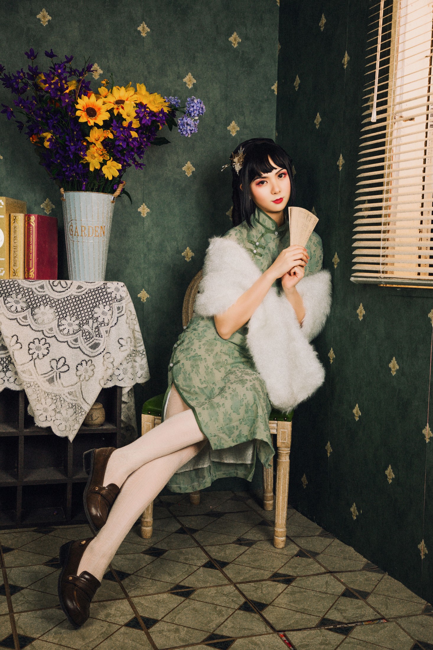 图片[7] - 明鸽儿 - 《在世间，唯有美女和旗袍不可辜负。》[20P] - 机器猫次元 - 机器猫次元