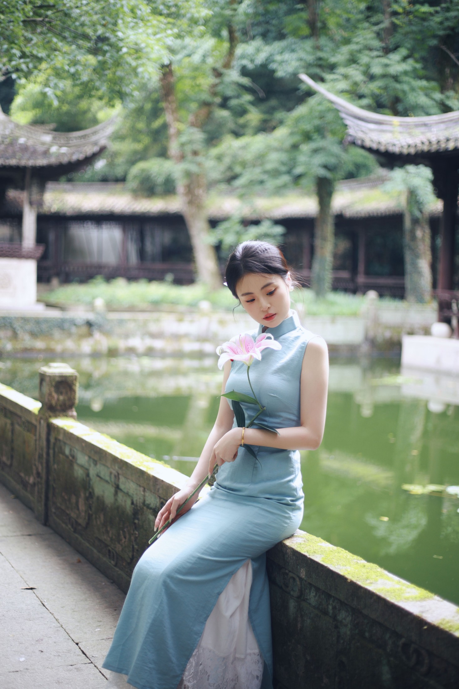 图片[2] - 小蓝 - 《越王台旗袍新中式》[31P] - 机器猫次元 - 机器猫次元
