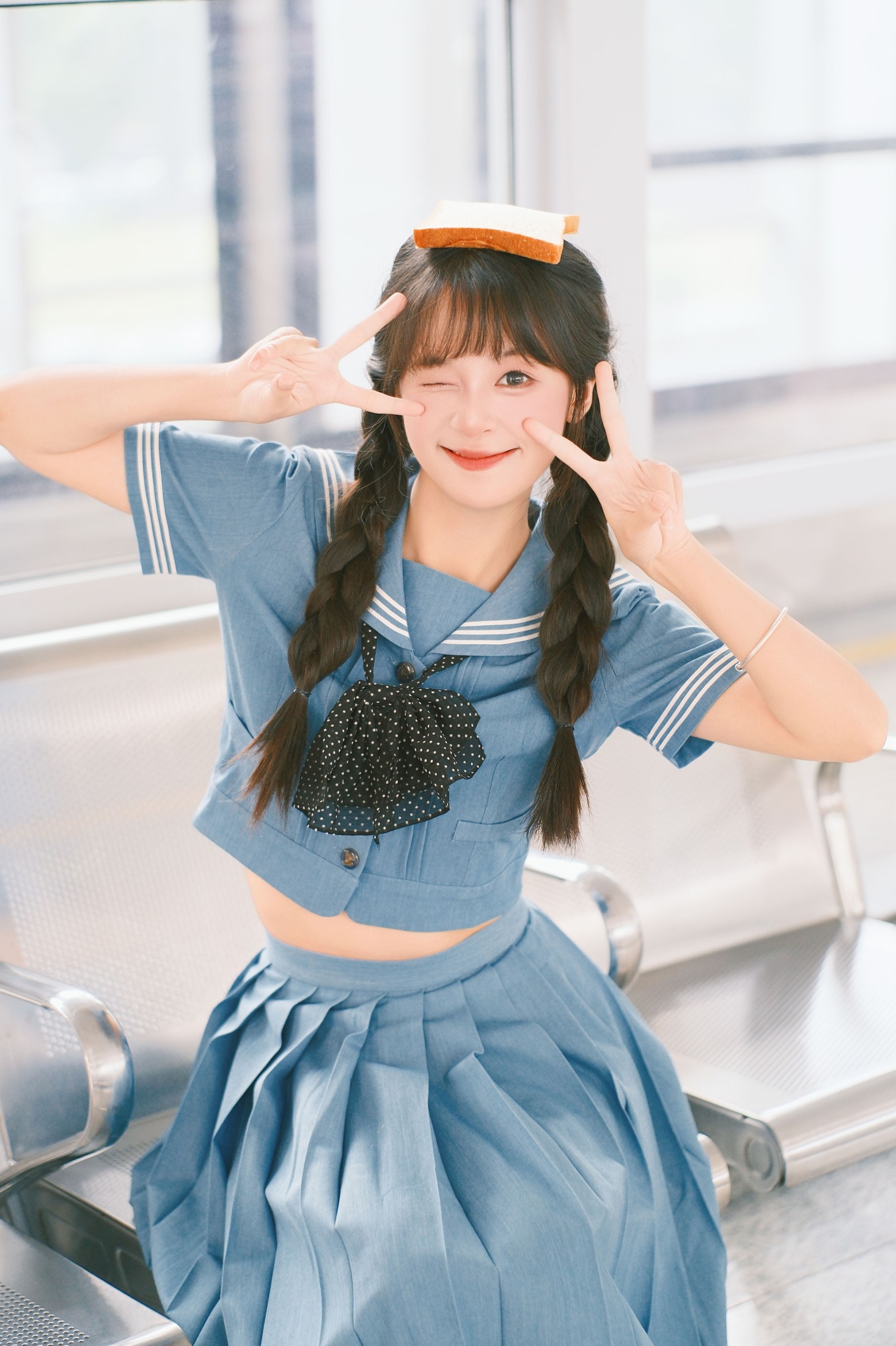 图片[1] - 夏芋小年 - 《蓝色系jk》[19P] - 机器猫次元 - 机器猫次元