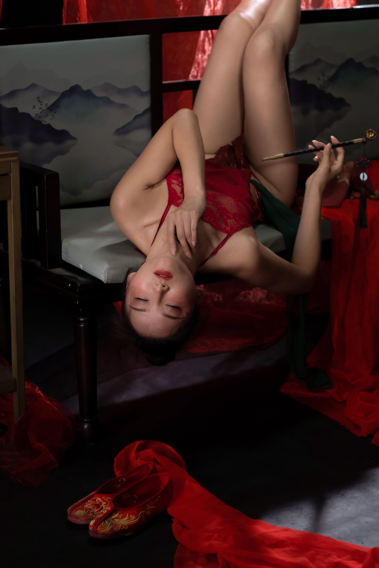 图片[6] - 微微 - 《红帐掩映的女子》[18P] - 机器猫次元 - 机器猫次元
