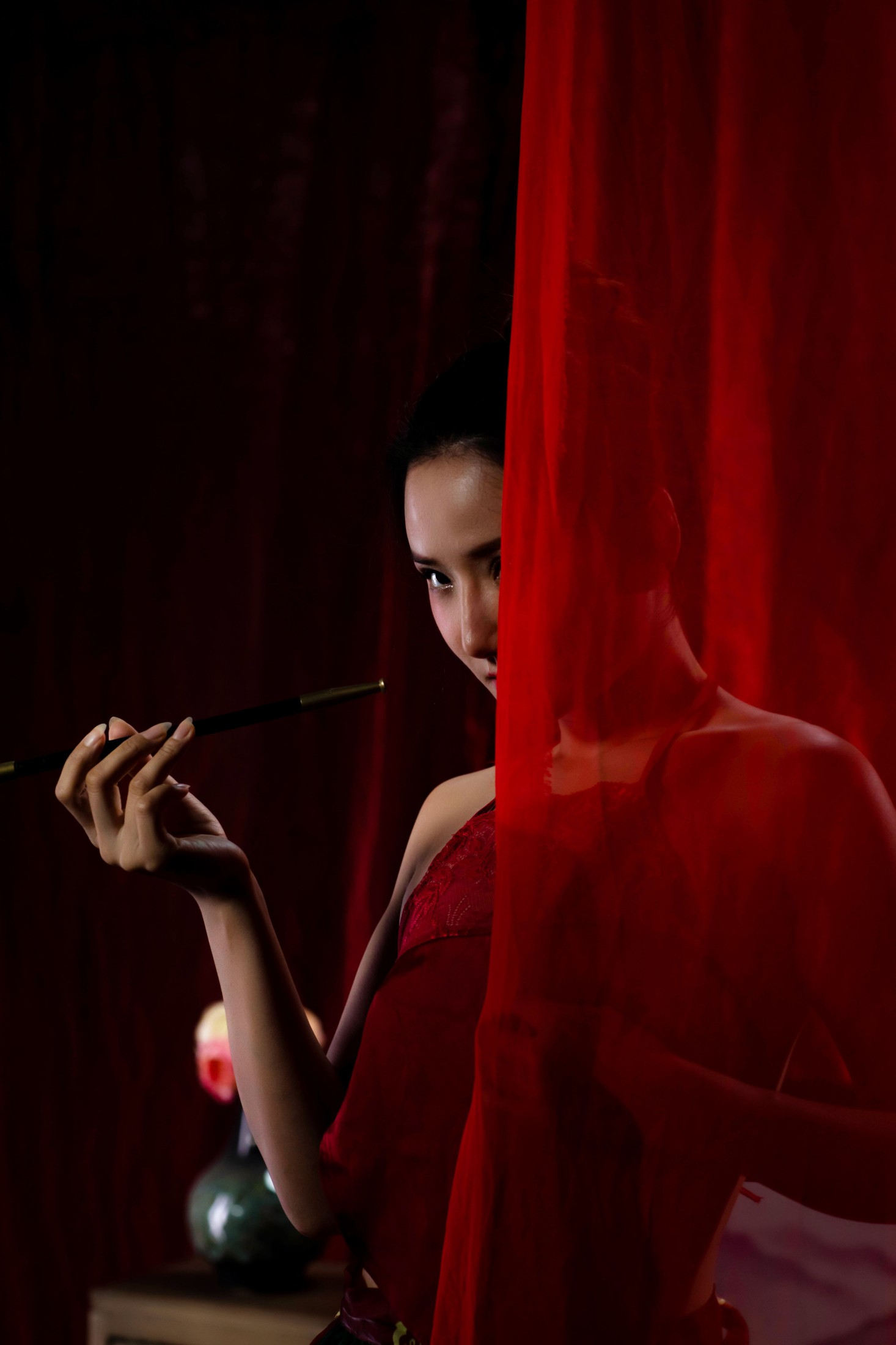 图片[7] - 微微 - 《红帐掩映的女子》[18P] - 机器猫次元 - 机器猫次元