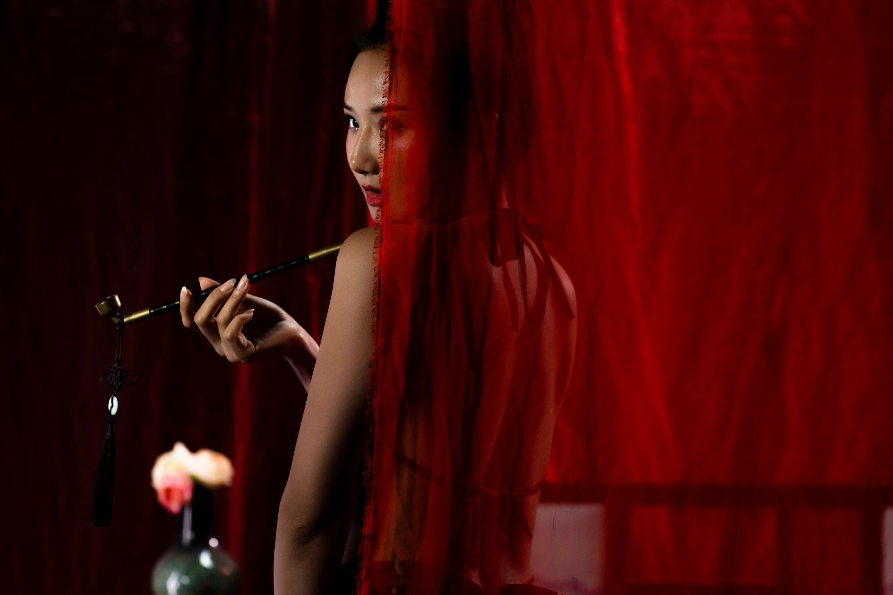 图片[8] - 微微 - 《红帐掩映的女子》[18P] - 机器猫次元 - 机器猫次元
