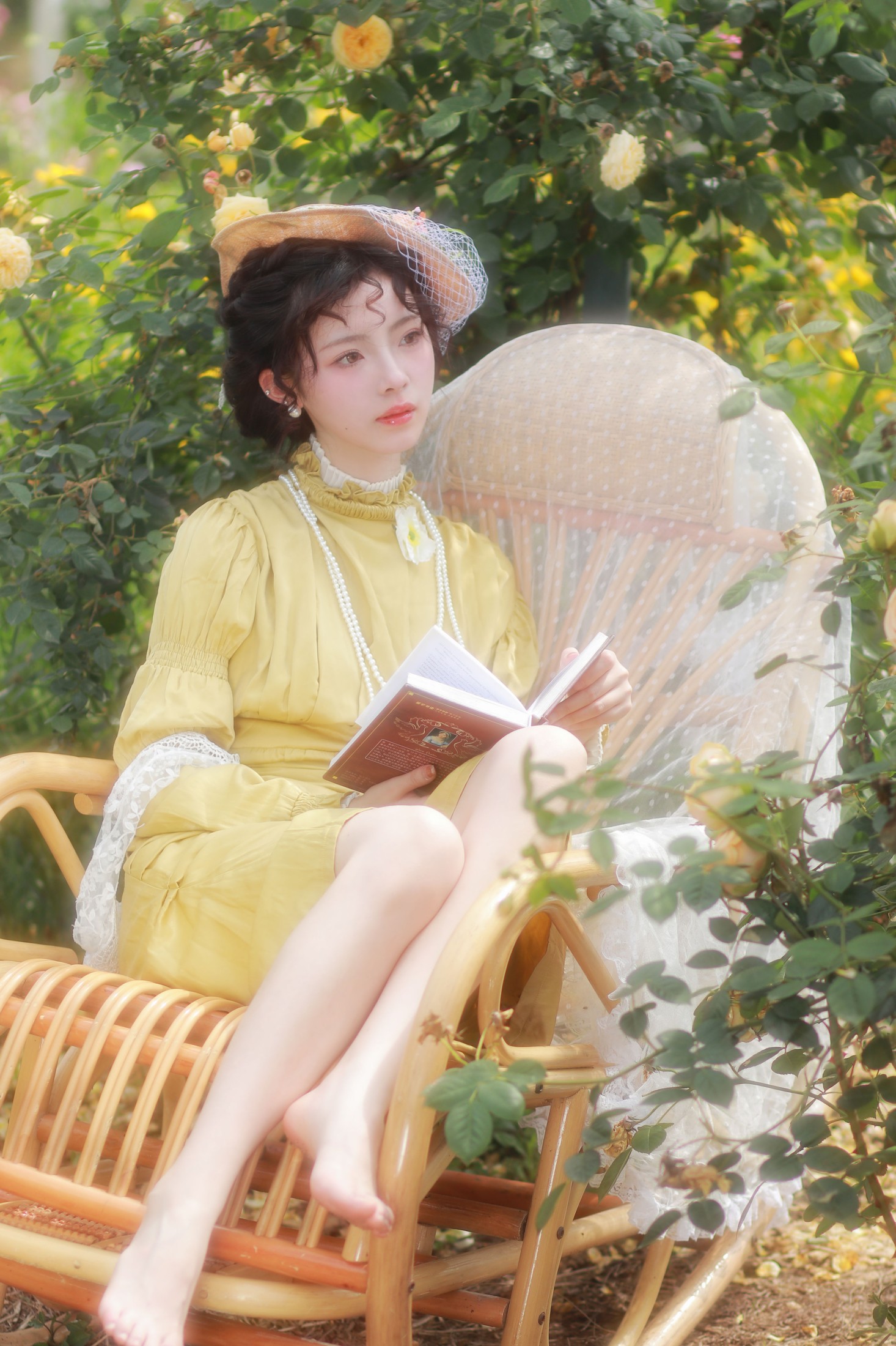 图片[1] - 鹿离 - 《庄园少女～在浪漫的小花园小憩》[16P] - 机器猫次元 - 机器猫次元