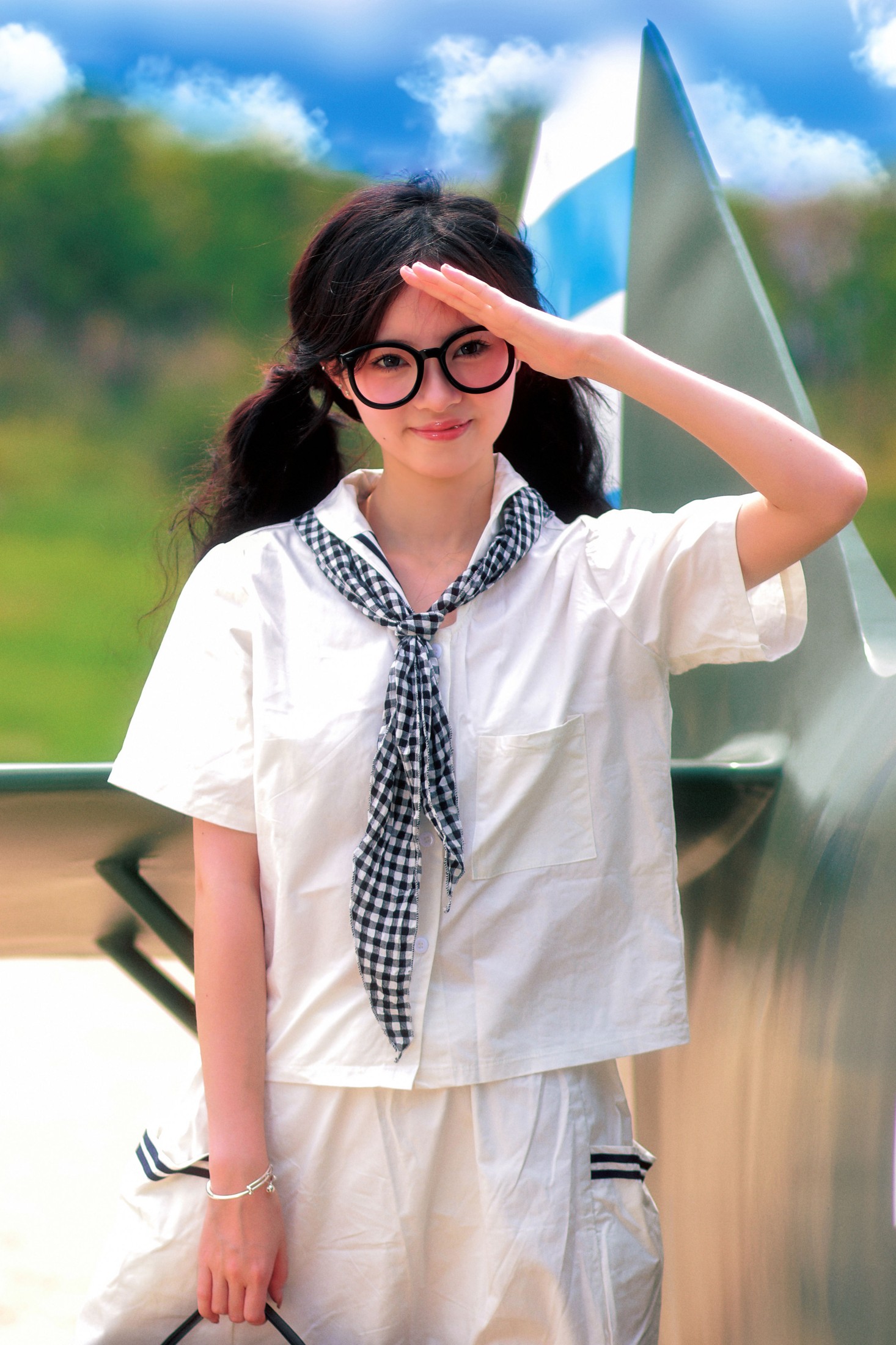 图片[7] - 鹿离 - 《复古画册～飞机上的少女》[17P] - 机器猫次元 - 机器猫次元