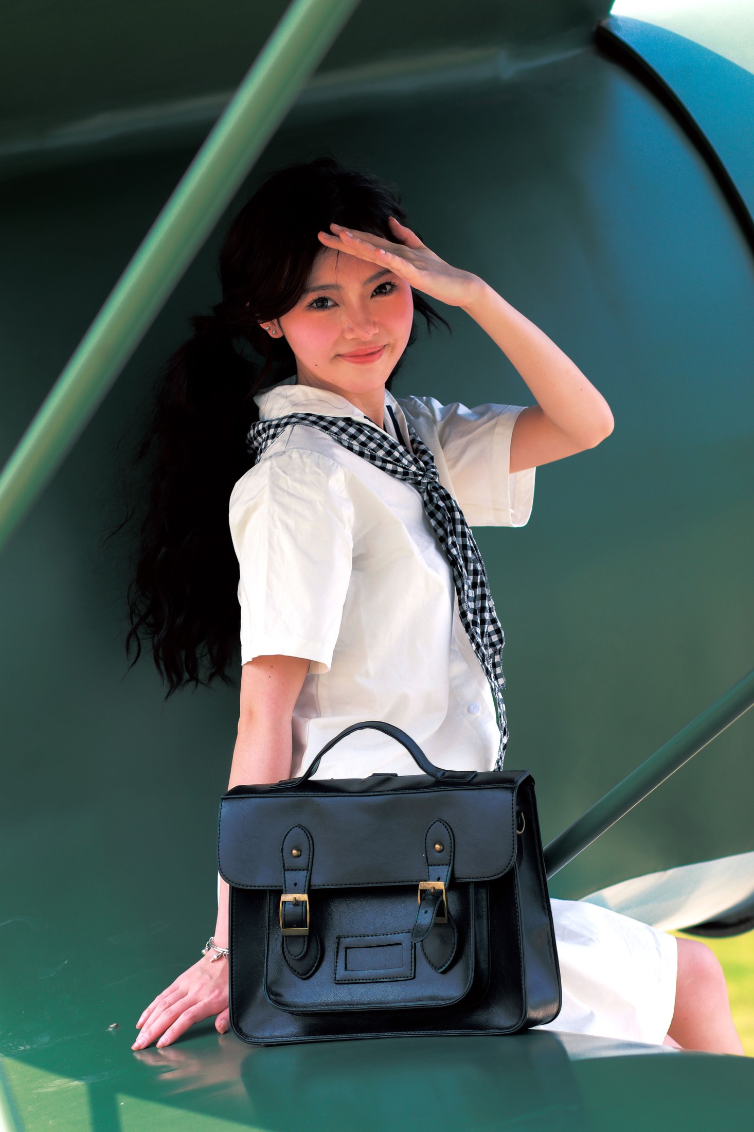 图片[4] - 鹿离 - 《复古画册～飞机上的少女》[17P] - 机器猫次元 - 机器猫次元