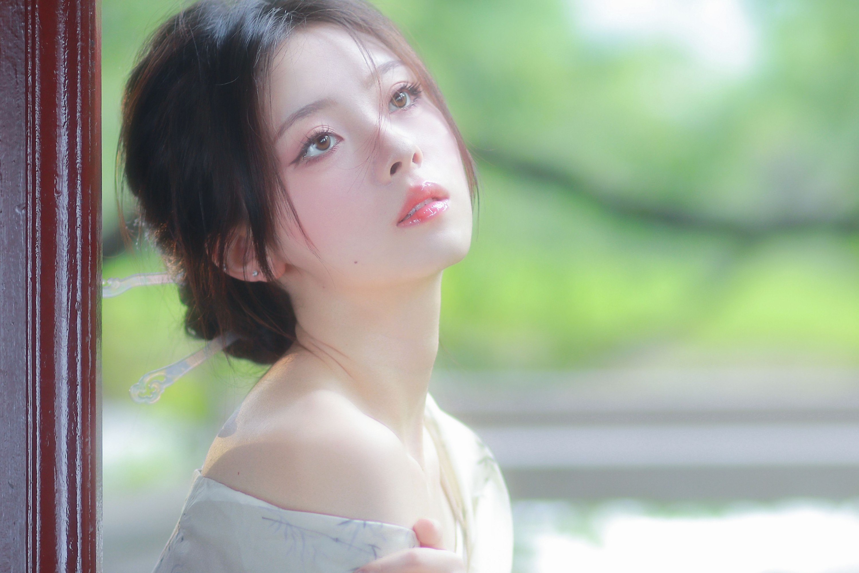 图片[4] - 鹿离 - 《清冷感新中式～初夏的绿意》[14P] - 机器猫次元 - 机器猫次元