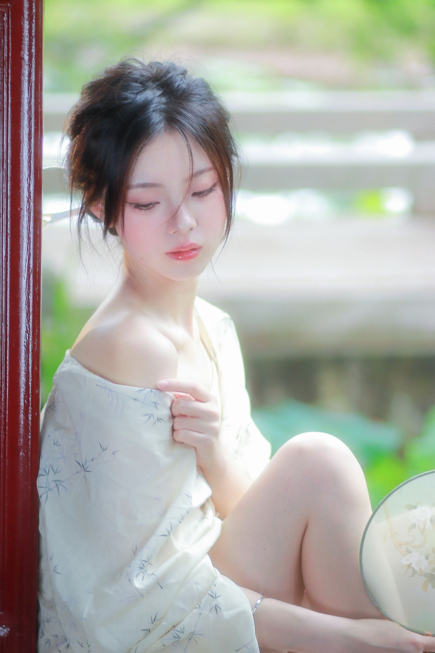图片[3] - 鹿离 - 《清冷感新中式～初夏的绿意》[14P] - 机器猫次元 - 机器猫次元