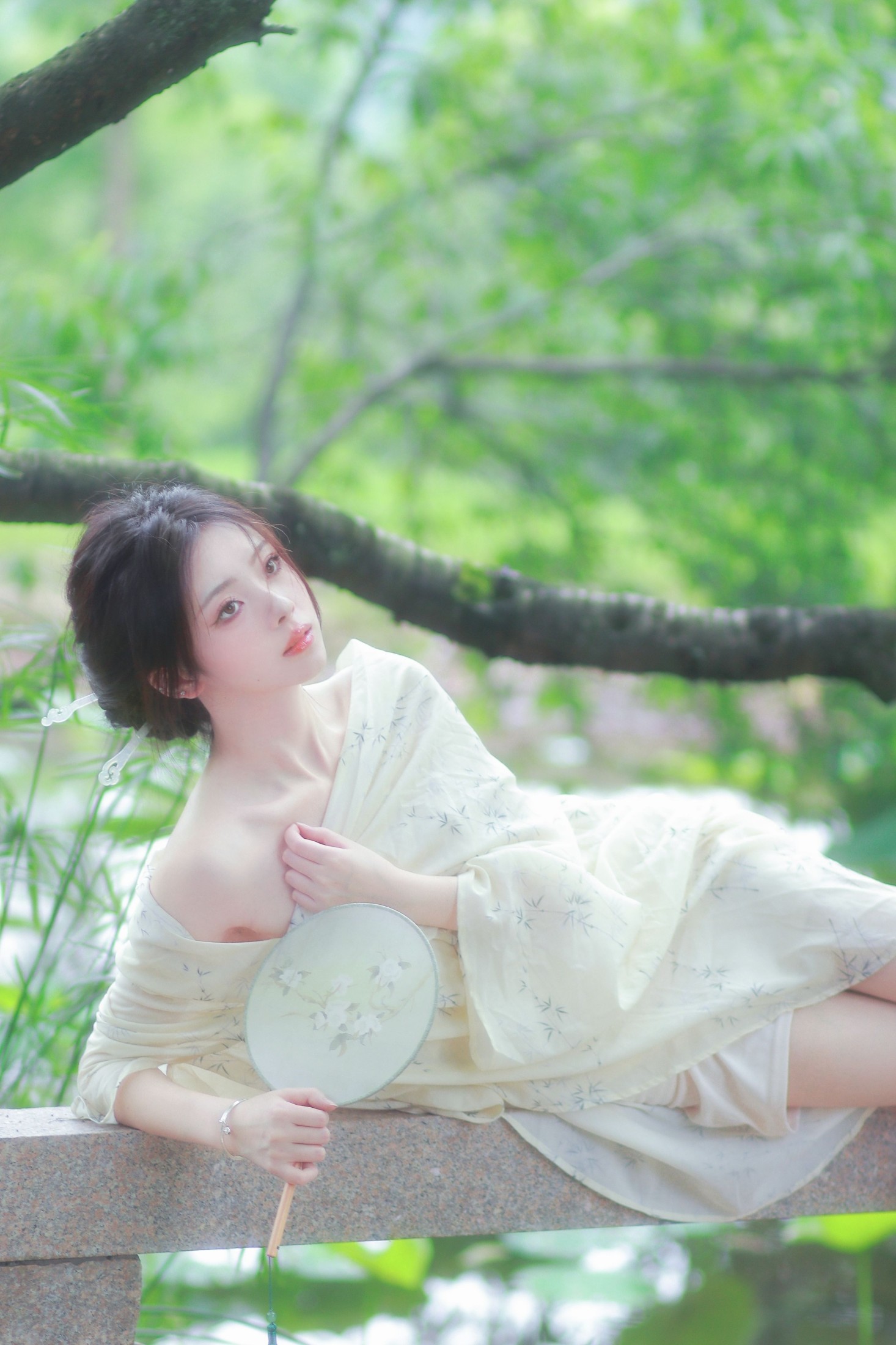 图片[6] - 鹿离 - 《清冷感新中式～初夏的绿意》[14P] - 机器猫次元 - 机器猫次元