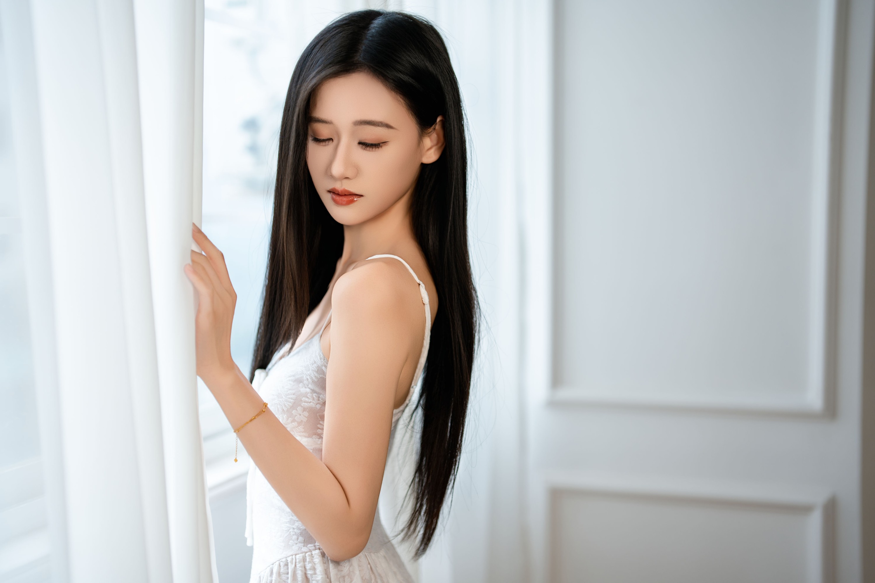 图片[4] - 晓晓 - 《白色纱裙》[44P] - 机器猫次元 - 机器猫次元