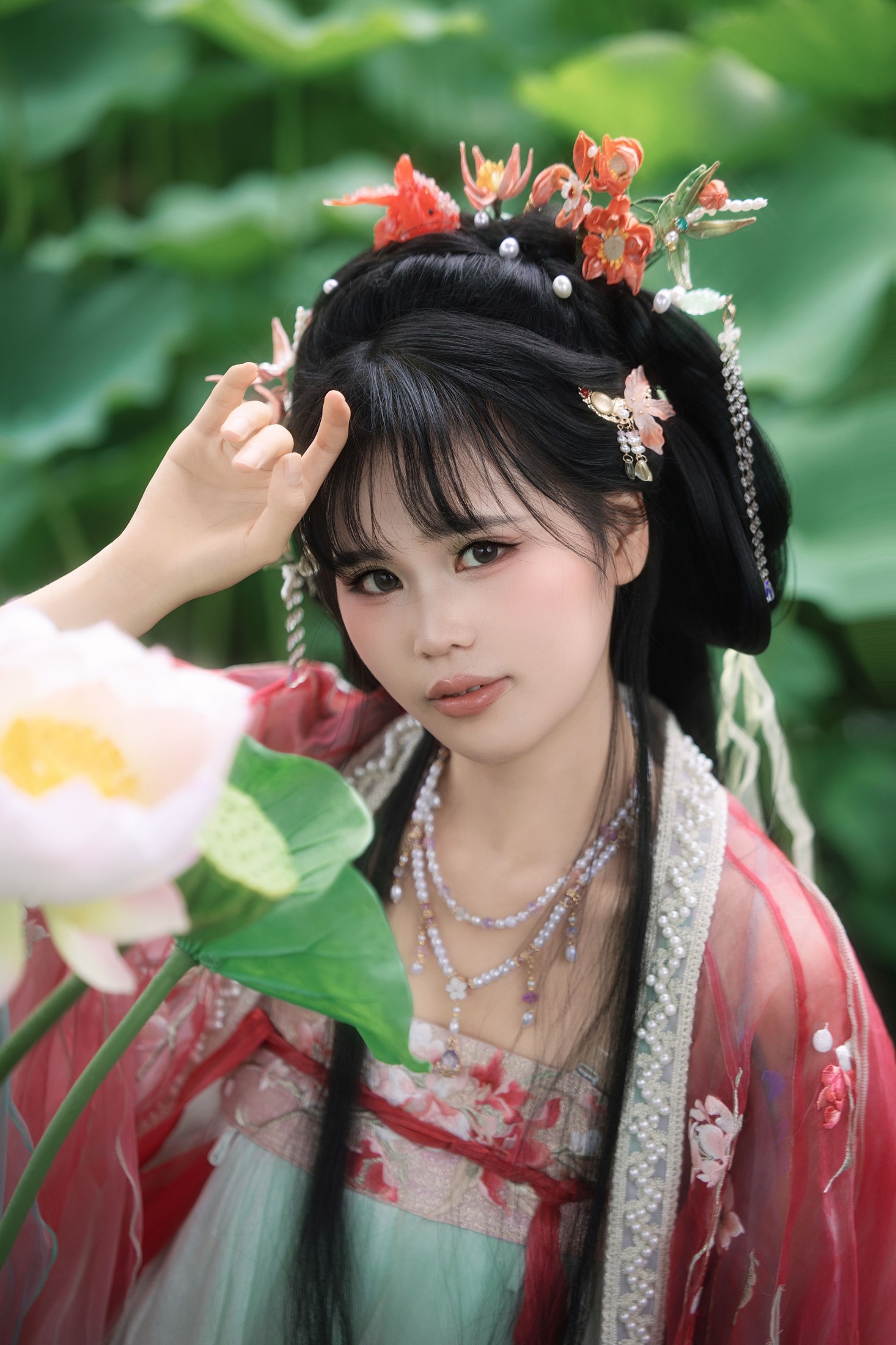 图片[5] - 婳婳 - 《夏日荷花》[17P] - 机器猫次元 - 机器猫次元