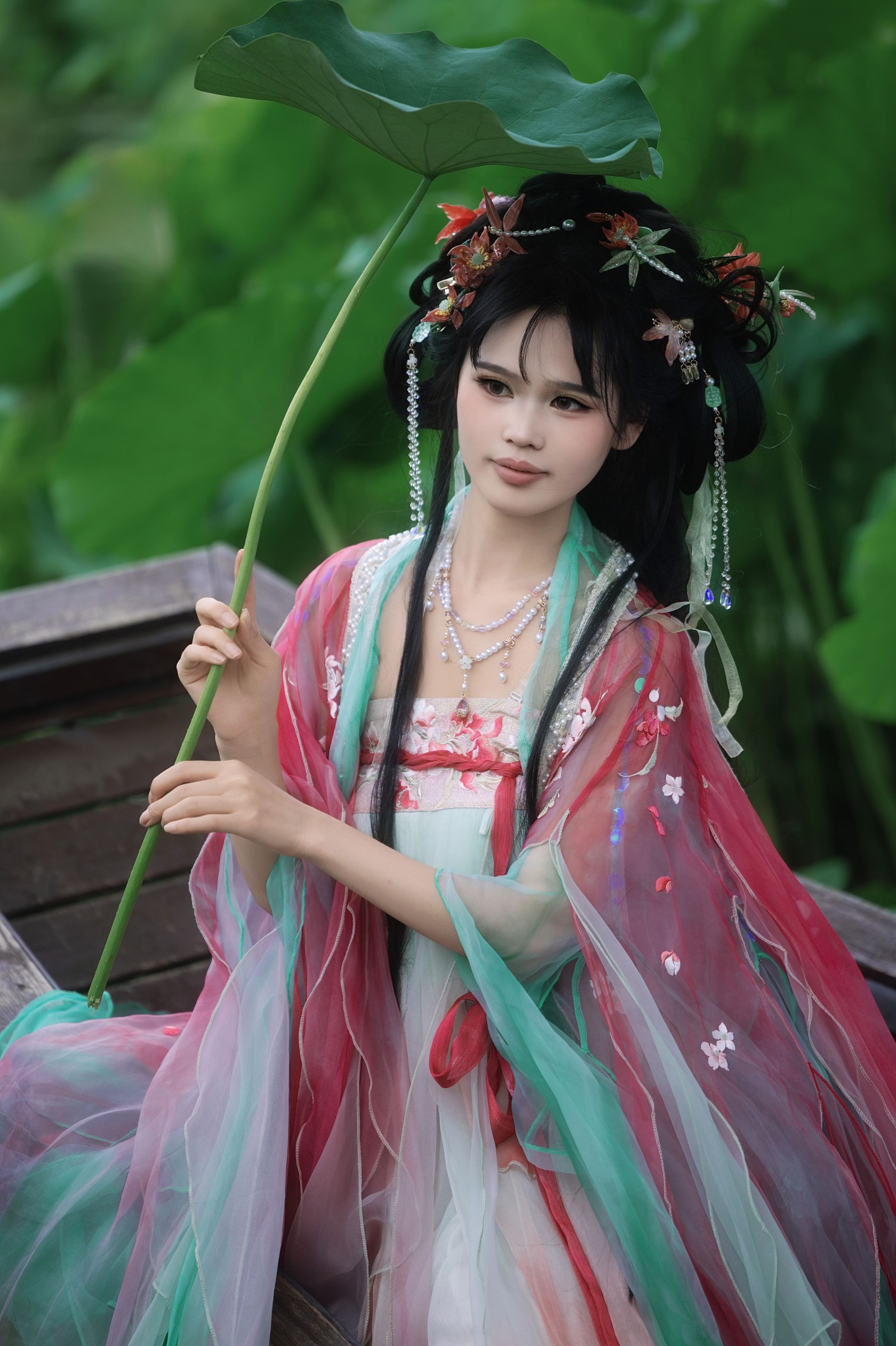 图片[1] - 婳婳 - 《夏日荷花》[17P] - 机器猫次元 - 机器猫次元