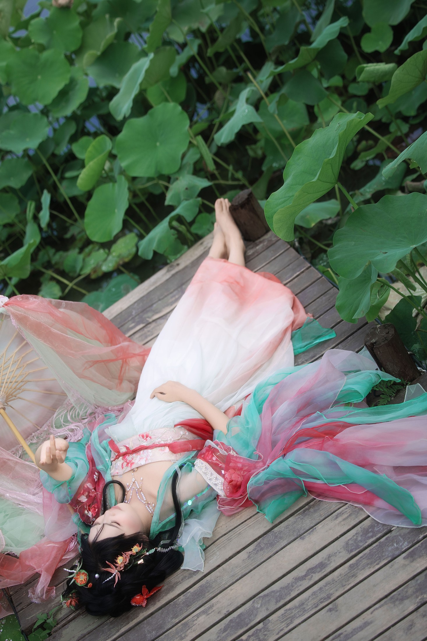 图片[6] - 婳婳 - 《夏日荷花》[17P] - 机器猫次元 - 机器猫次元