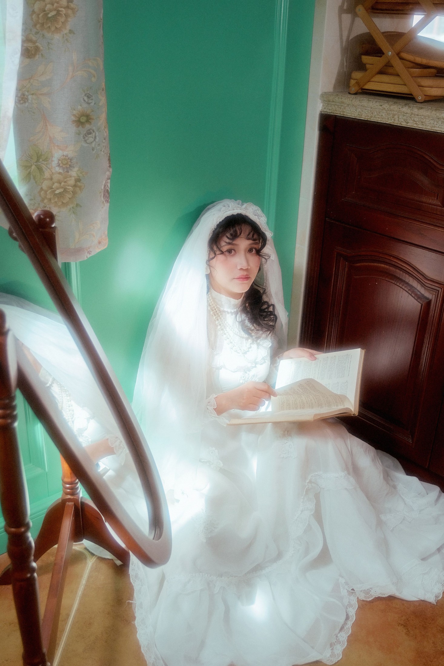 图片[3] - 钟灵 - 《复古婚纱》[27P] - 机器猫次元 - 机器猫次元