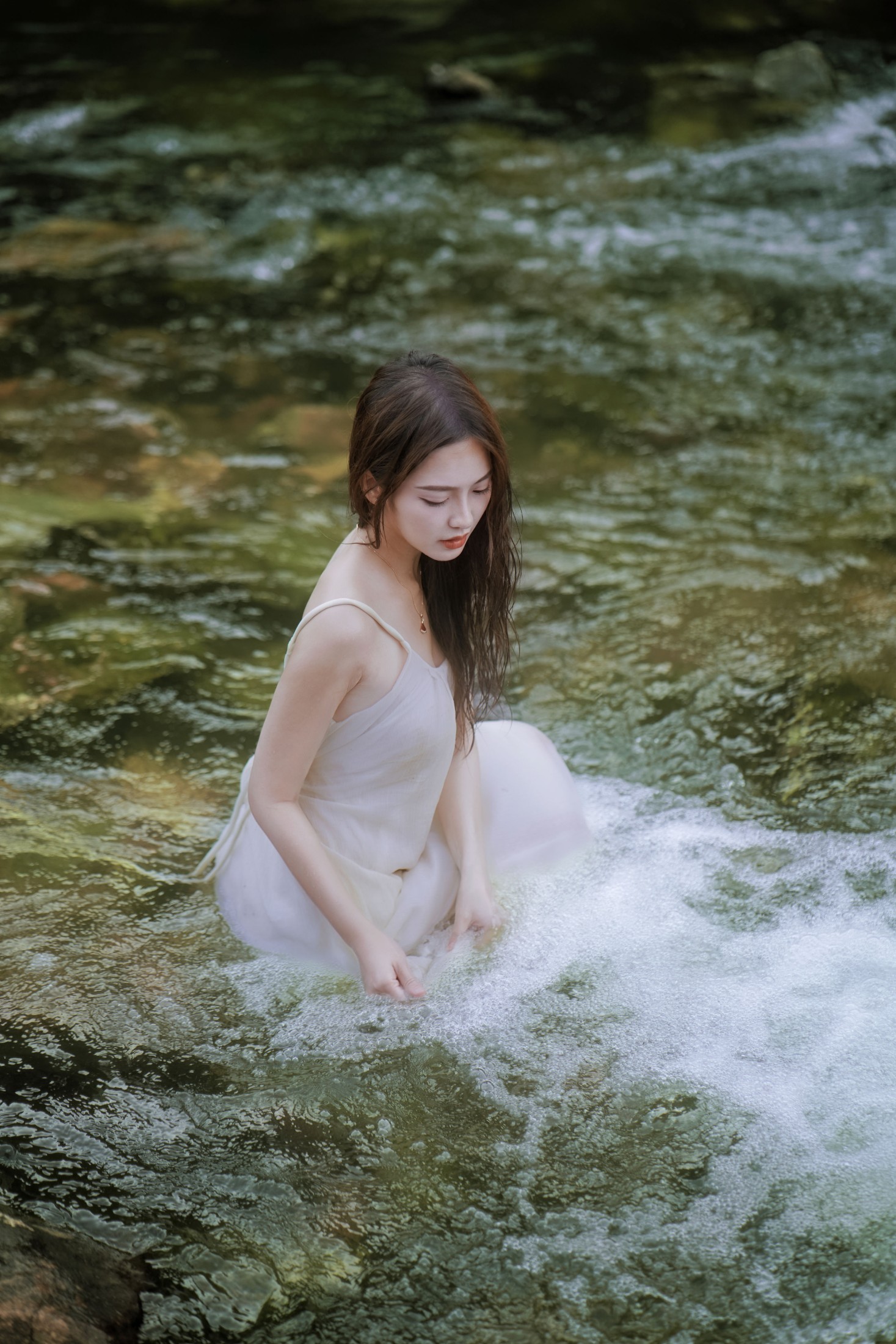 图片[1] - 颖儿YY - 《黄裙逐溪・水花漫》[25P] - 机器猫次元 - 机器猫次元