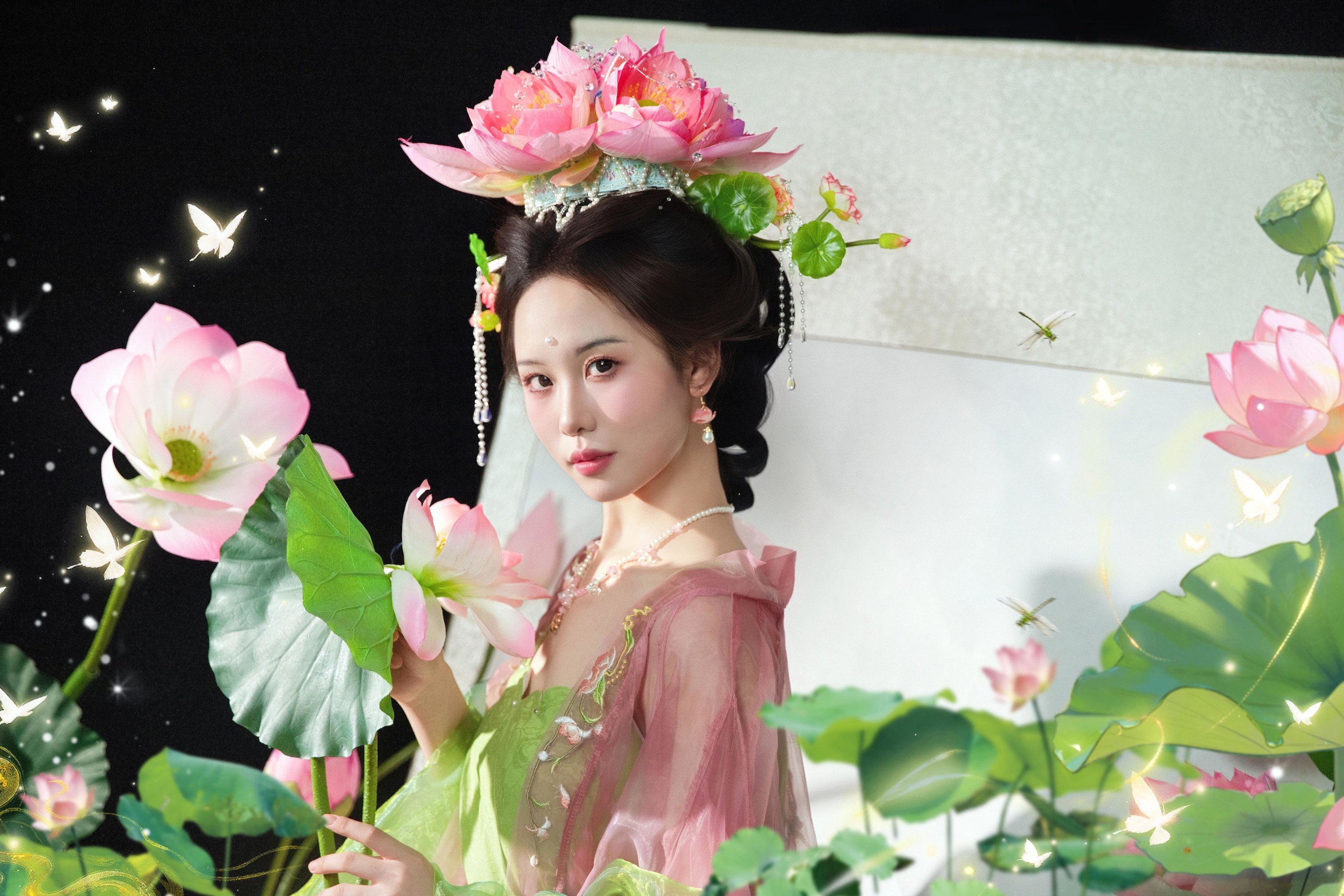 图片[1] - 憨憨婷… - 《画中仙之荷花仙子》[20P] - 机器猫次元 - 机器猫次元