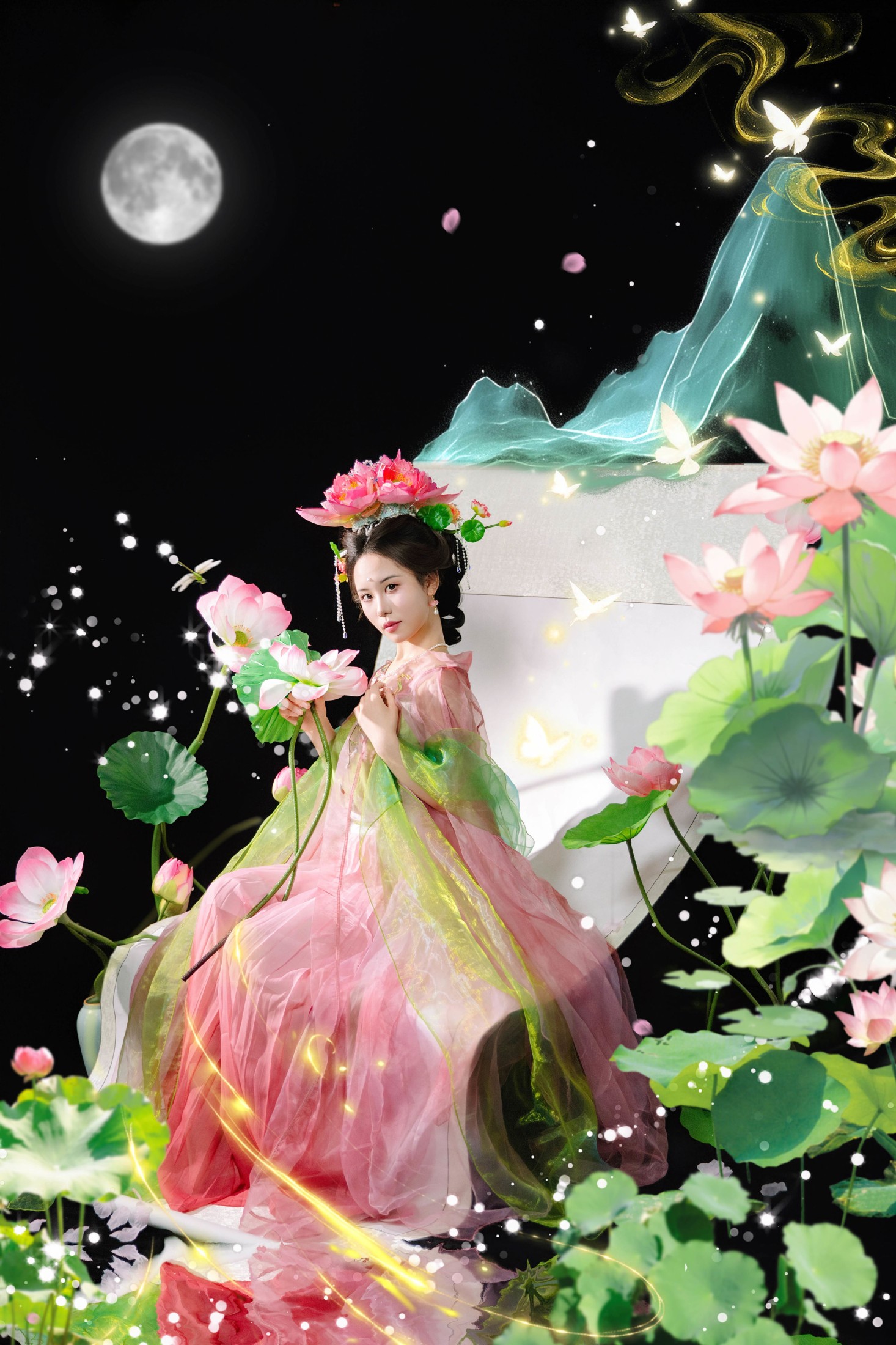图片[3] - 憨憨婷… - 《画中仙之荷花仙子》[20P] - 机器猫次元 - 机器猫次元