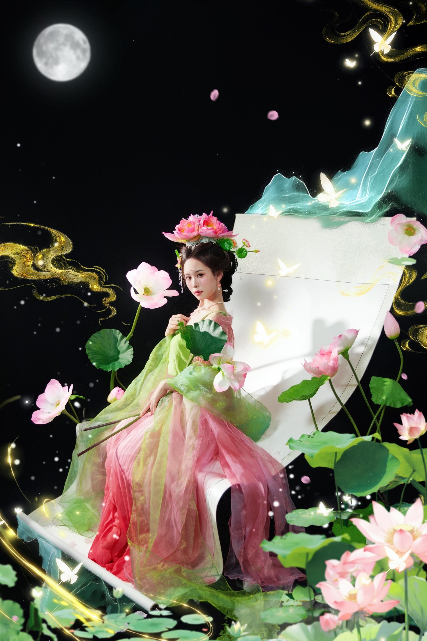 图片[4] - 憨憨婷… - 《画中仙之荷花仙子》[20P] - 机器猫次元 - 机器猫次元