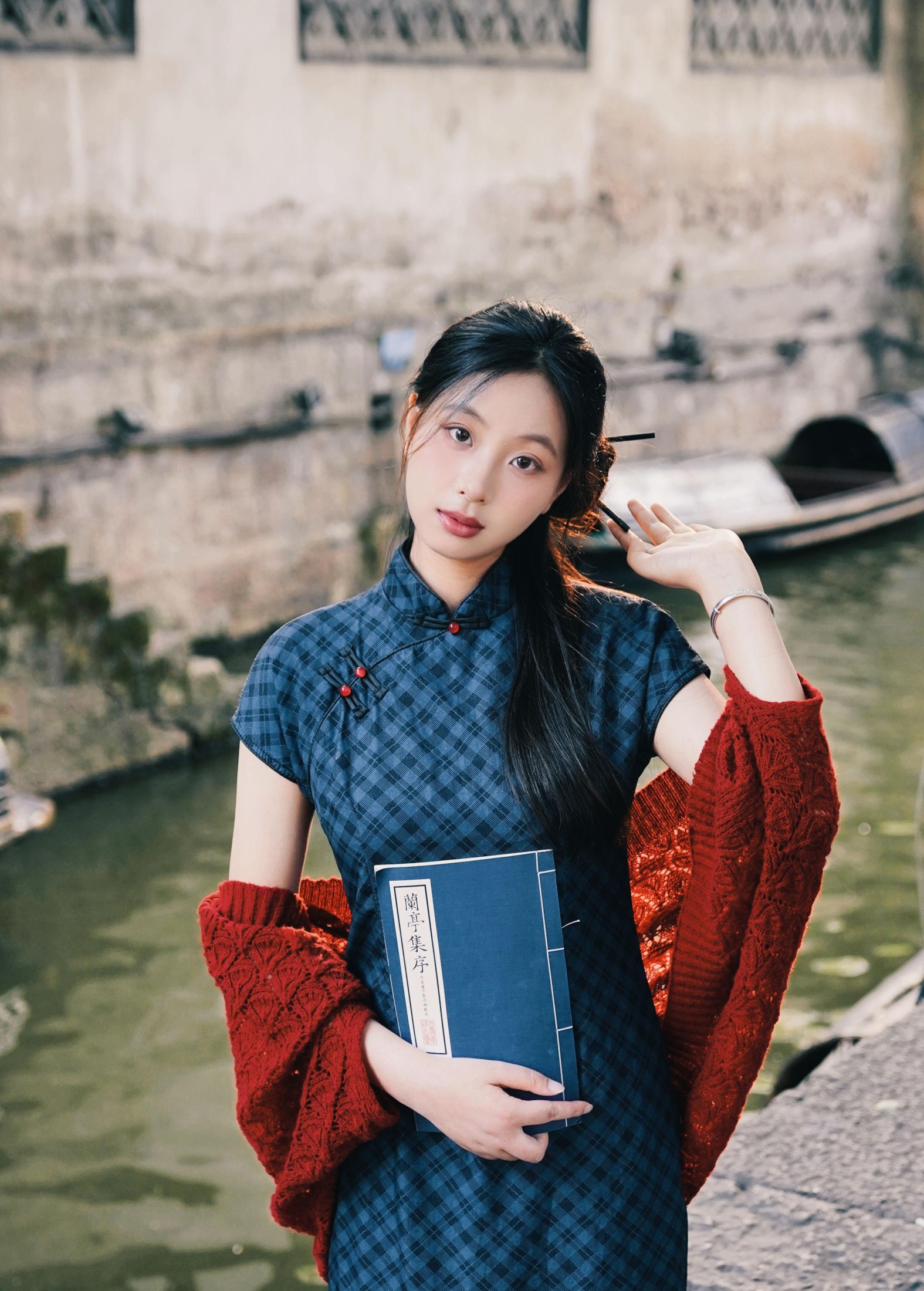 图片[2] - 小u - 《蓝色江南旗袍》[19P] - 机器猫次元 - 机器猫次元