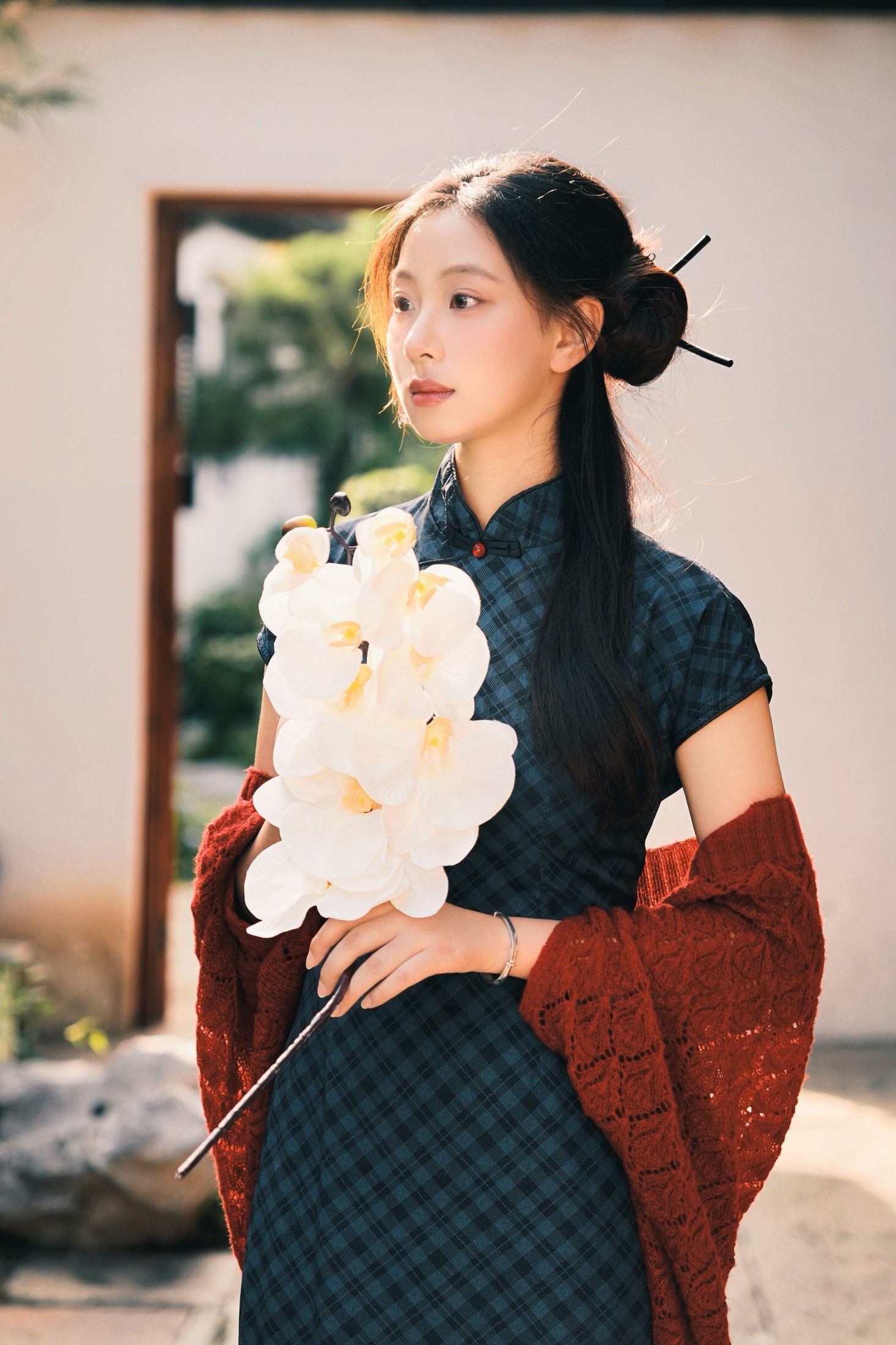 图片[5] - 小u - 《蓝色江南旗袍》[19P] - 机器猫次元 - 机器猫次元