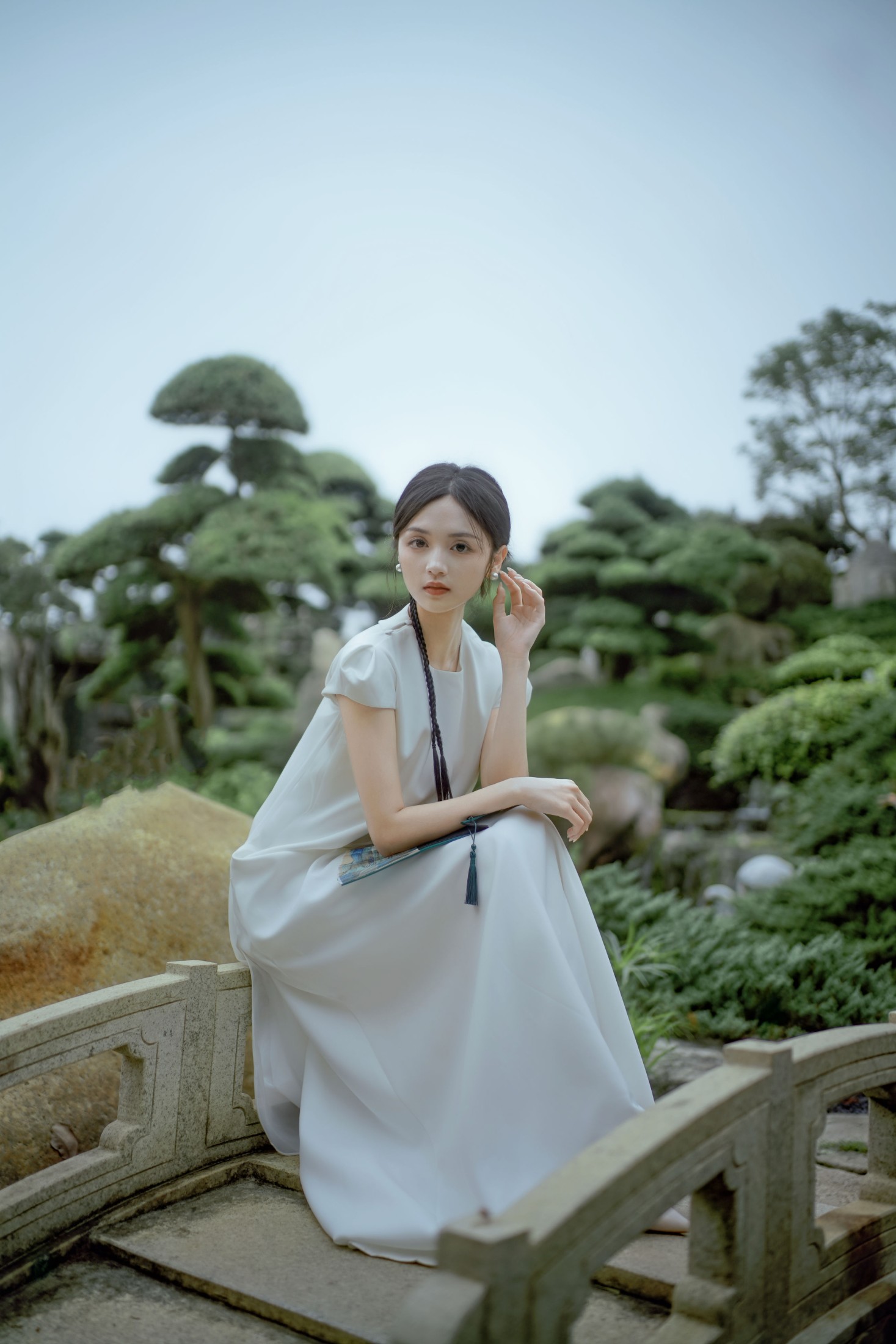 图片[8] - 雨文 - 《白裙映园，锦鲤伴仙踪》[32P] - 机器猫次元 - 机器猫次元