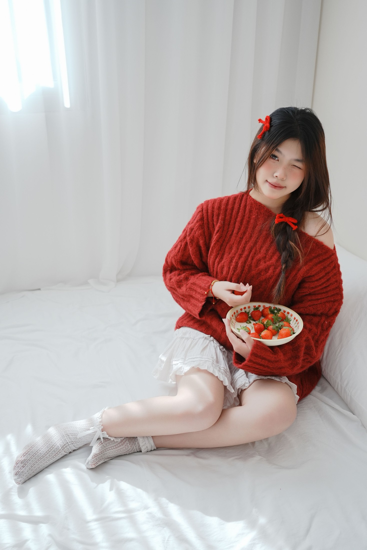 图片[3] - 静静已 - 《草莓 小白裙室内》[16P] - 机器猫次元 - 机器猫次元