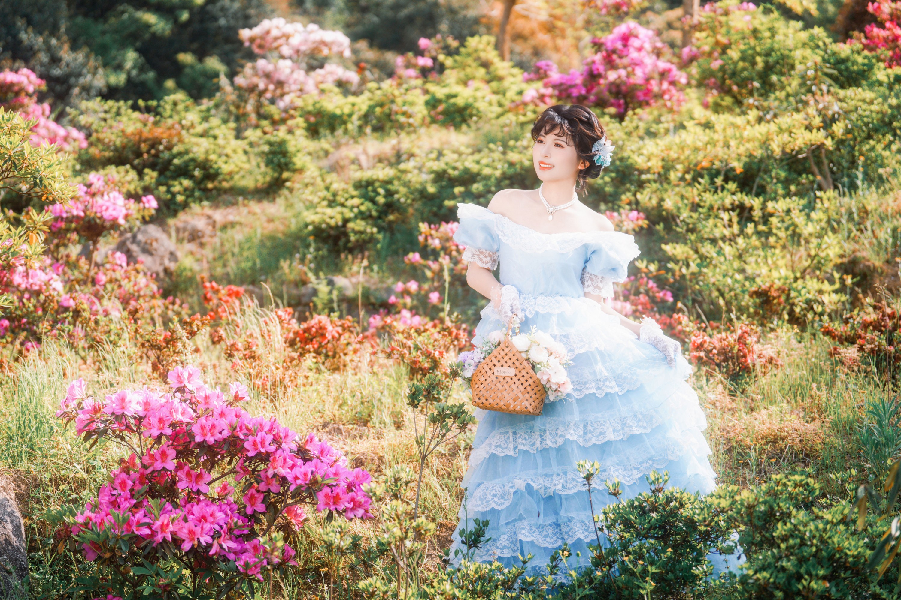 图片[1] - 桂花鸭 - 《法式人像-杜鹃花写真》[21P] - 机器猫次元 - 机器猫次元