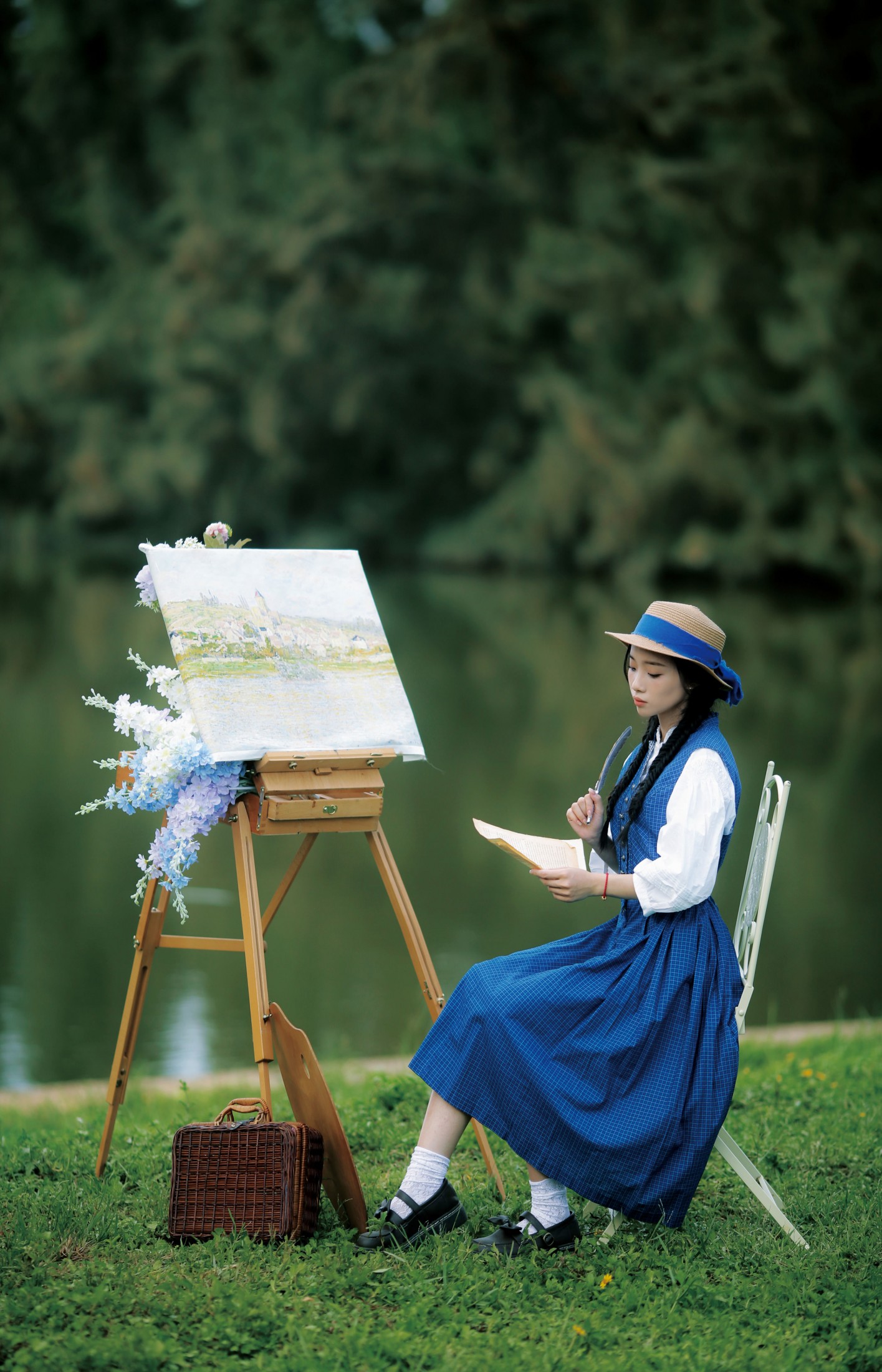 图片[1] - - 《湖边的少女》[16P] - 机器猫次元 - 机器猫次元