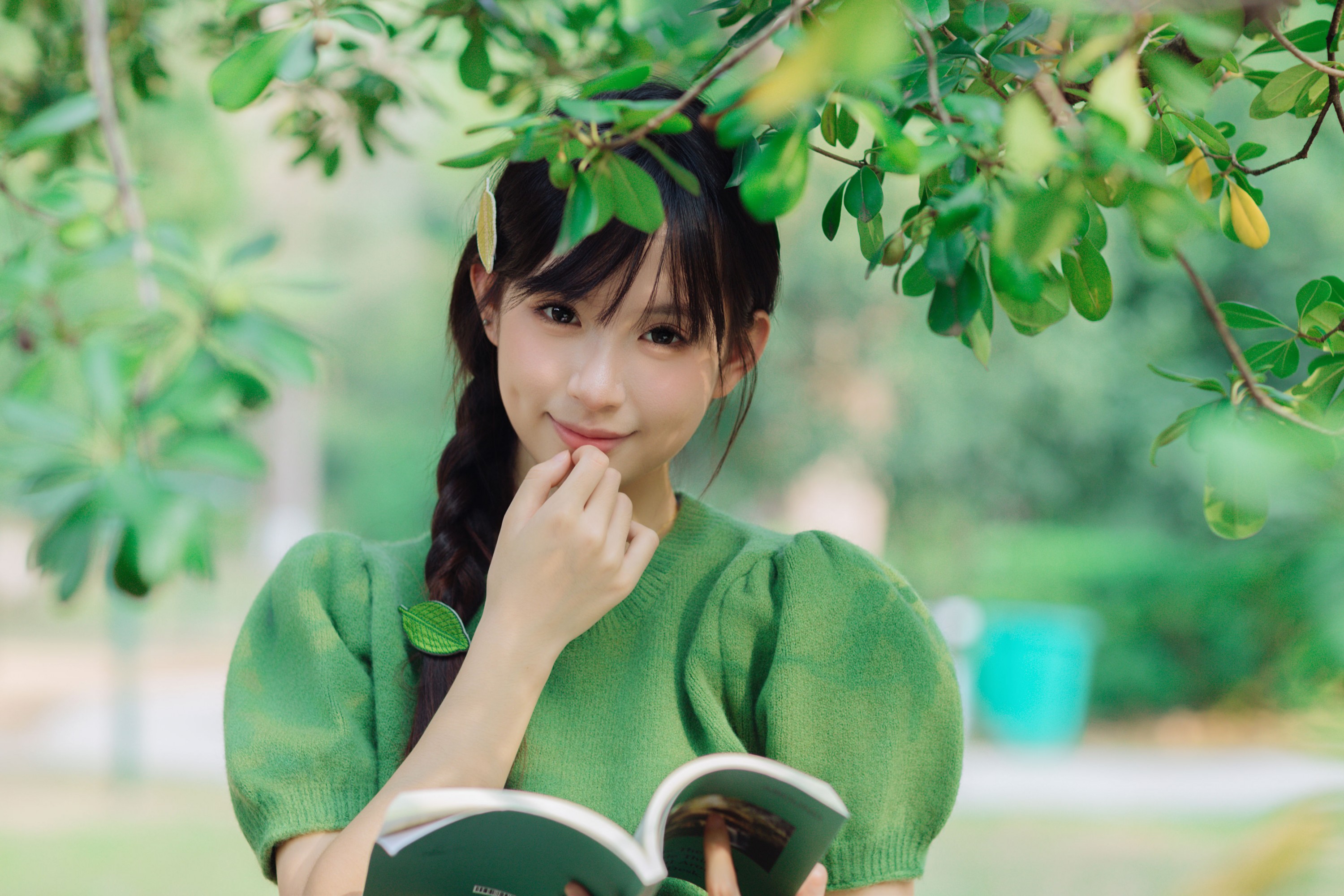 图片[3] - 苗苗 - 《林间绿意》[25P] - 机器猫次元 - 机器猫次元