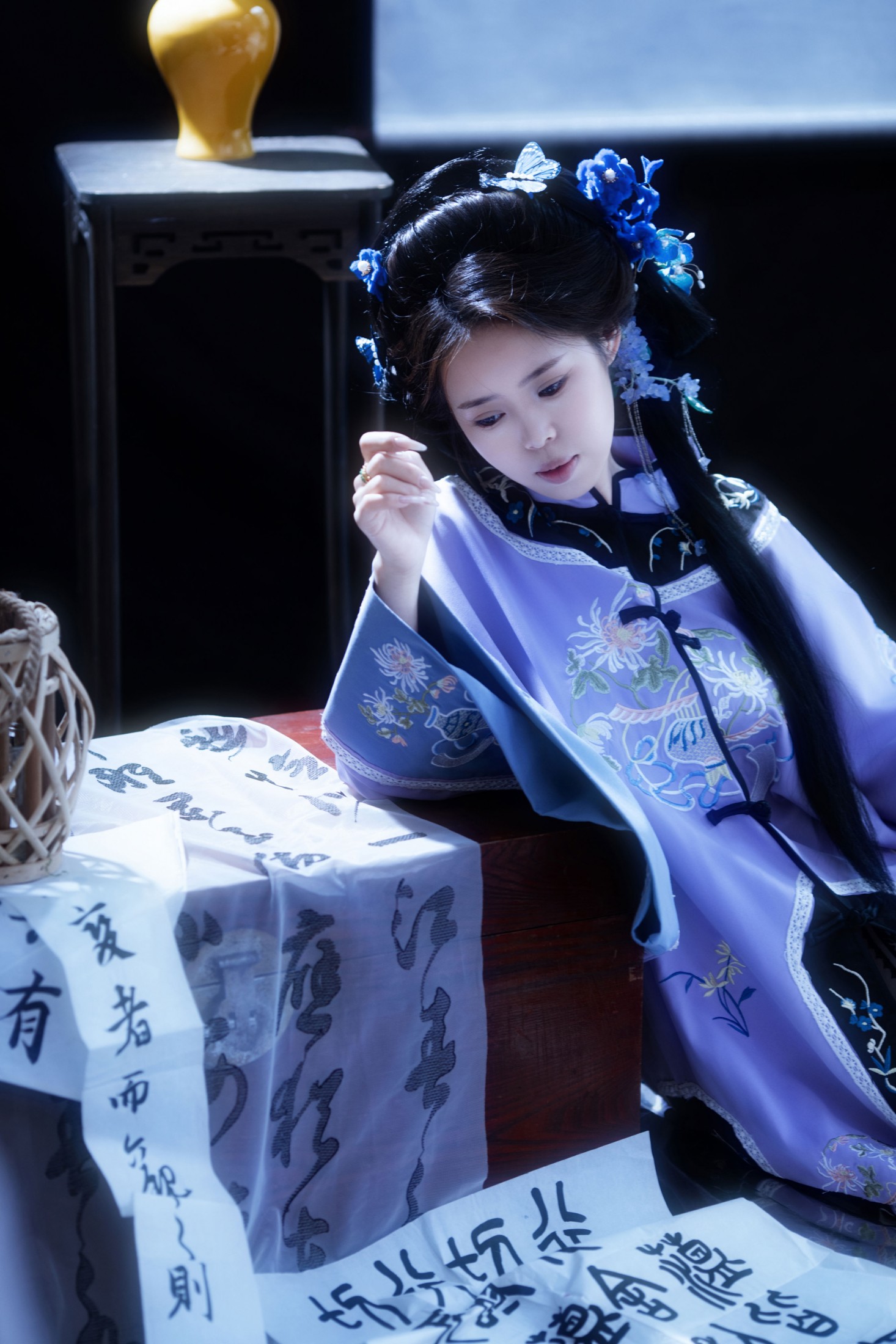 图片[7] - 瑶瑶 - 《清韵·蓝裳闺阁的笔墨风华》[12P] - 机器猫次元 - 机器猫次元