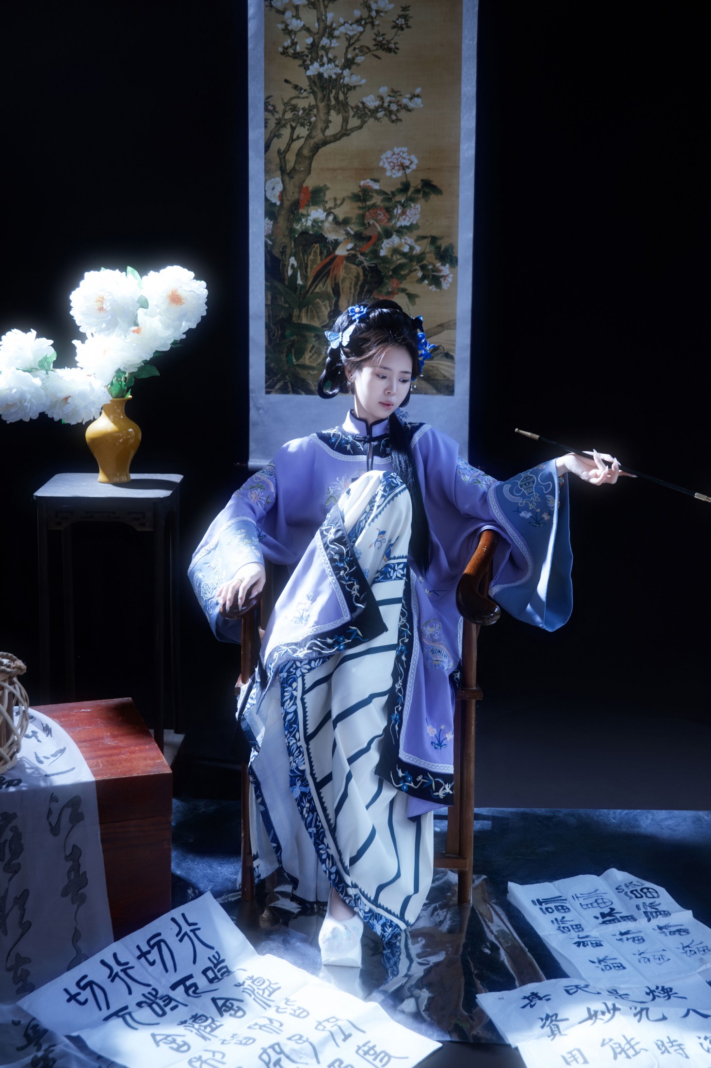 图片[1] - 瑶瑶 - 《清韵·蓝裳闺阁的笔墨风华》[12P] - 机器猫次元 - 机器猫次元