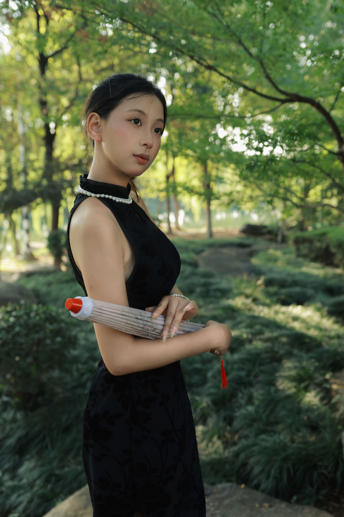 图片[8] - 小u - 《湖边旗袍》[46P] - 机器猫次元 - 机器猫次元