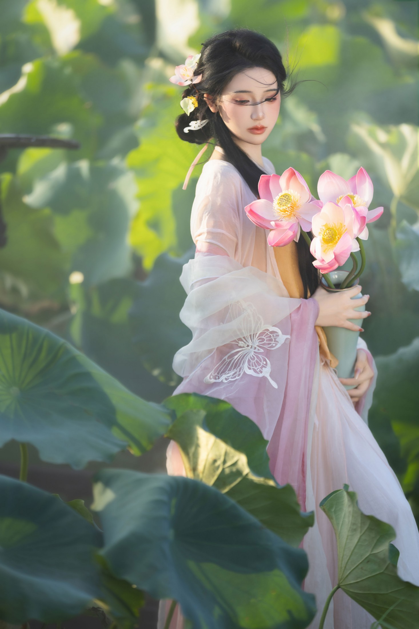 图片[5] - - 《荷香沁骨，美人入画》[13P] - 机器猫次元 - 机器猫次元