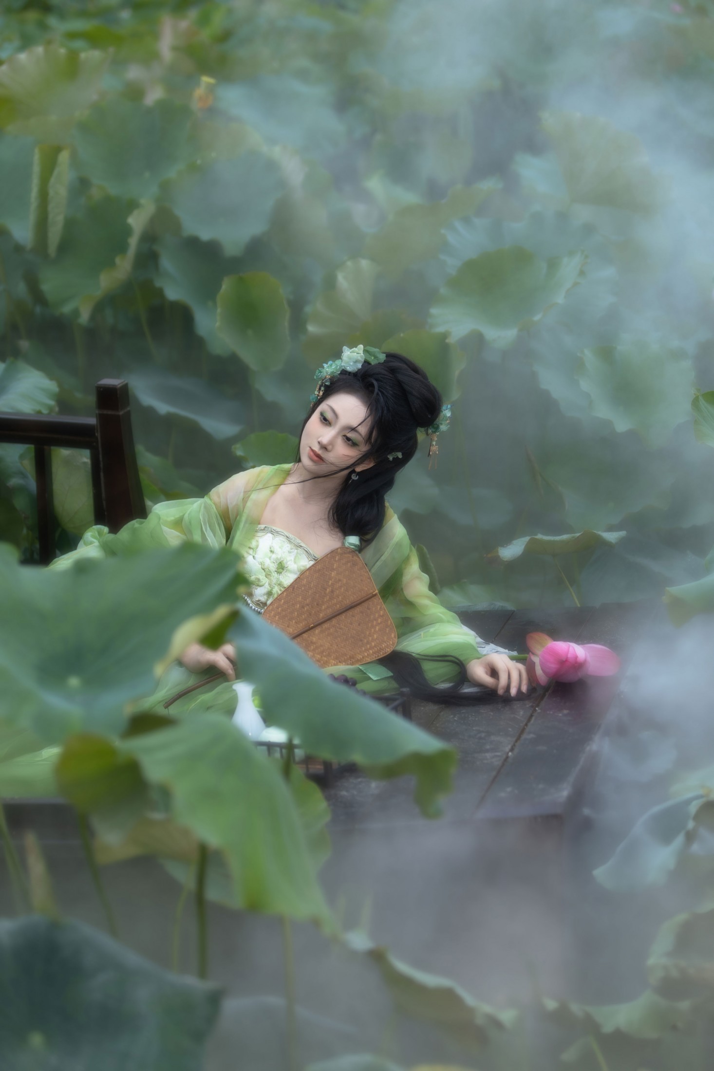 图片[4] - 落雨清玲 - 《荷 • 绿》[13P] - 机器猫次元 - 机器猫次元