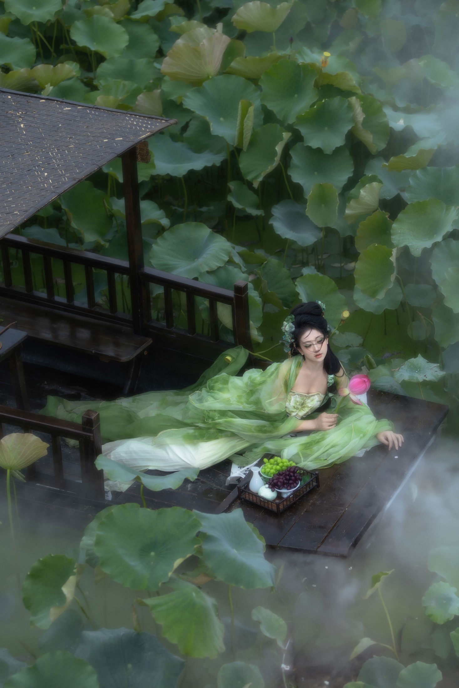图片[8] - 落雨清玲 - 《荷 • 绿》[13P] - 机器猫次元 - 机器猫次元