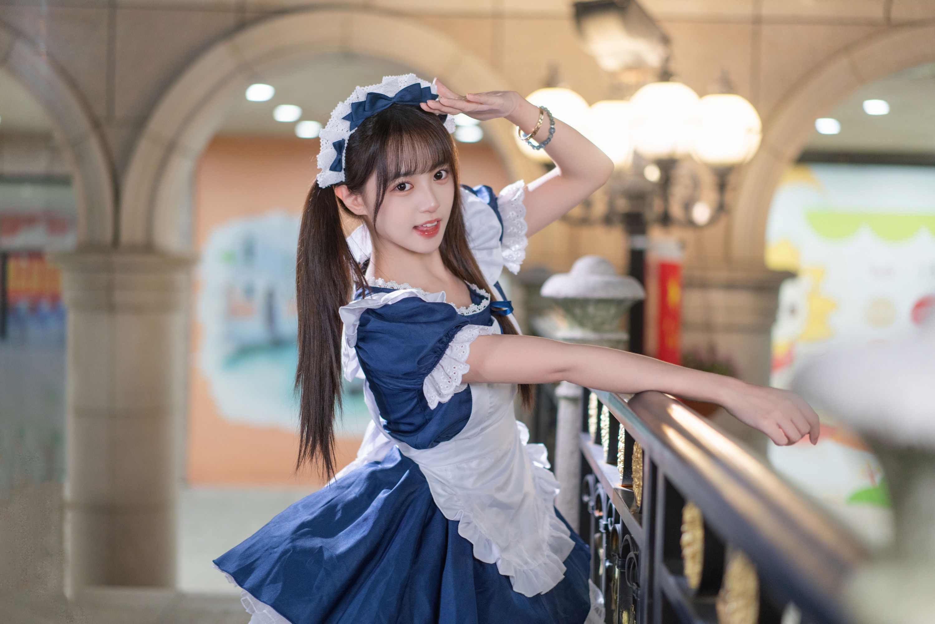 图片[4] - 小亿 - 《蓝白甜莓：夜廊里的元气女仆》[56P] - 机器猫次元 - 机器猫次元