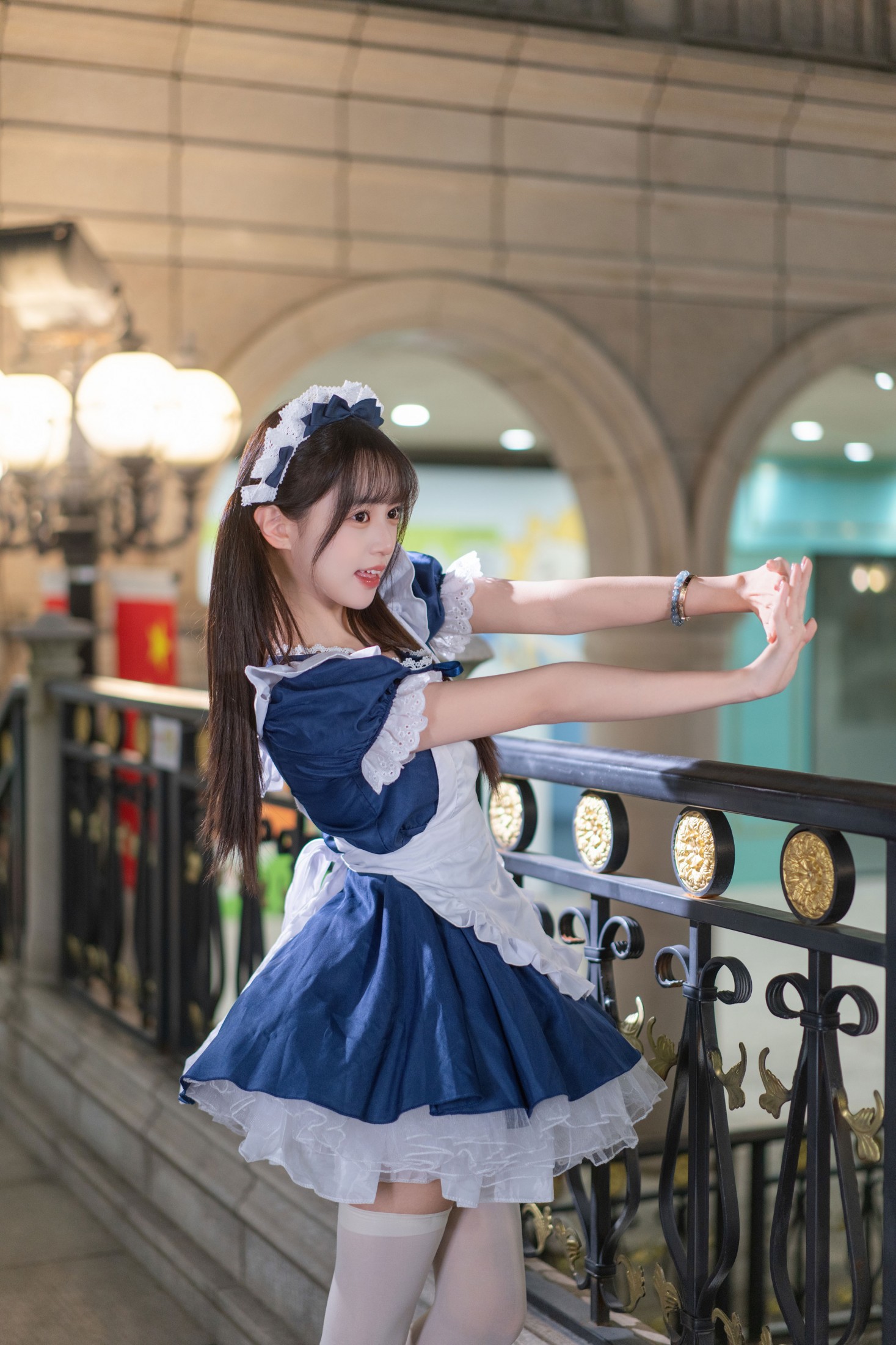 图片[6] - 小亿 - 《蓝白甜莓：夜廊里的元气女仆》[56P] - 机器猫次元 - 机器猫次元