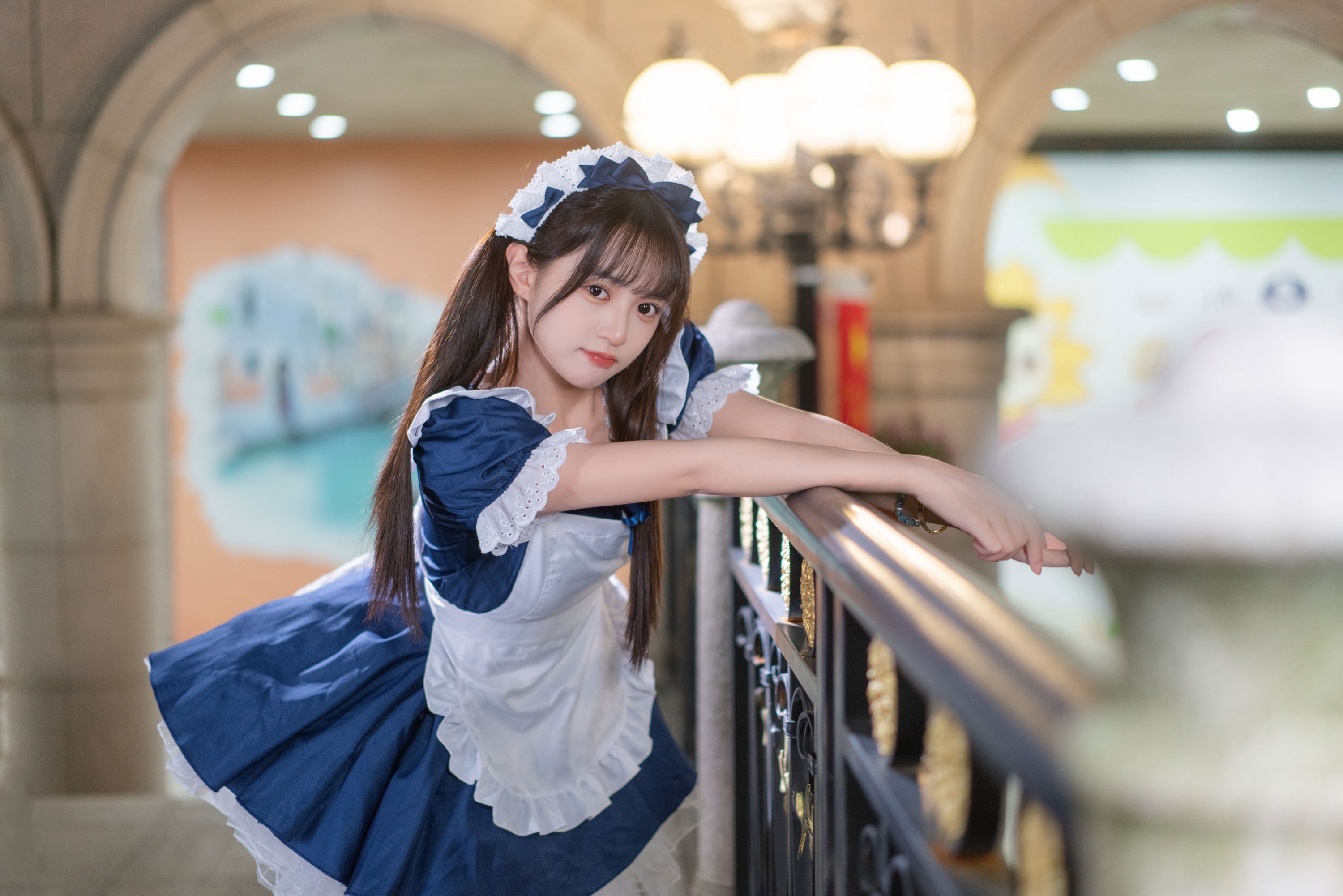 图片[3] - 小亿 - 《蓝白甜莓：夜廊里的元气女仆》[56P] - 机器猫次元 - 机器猫次元