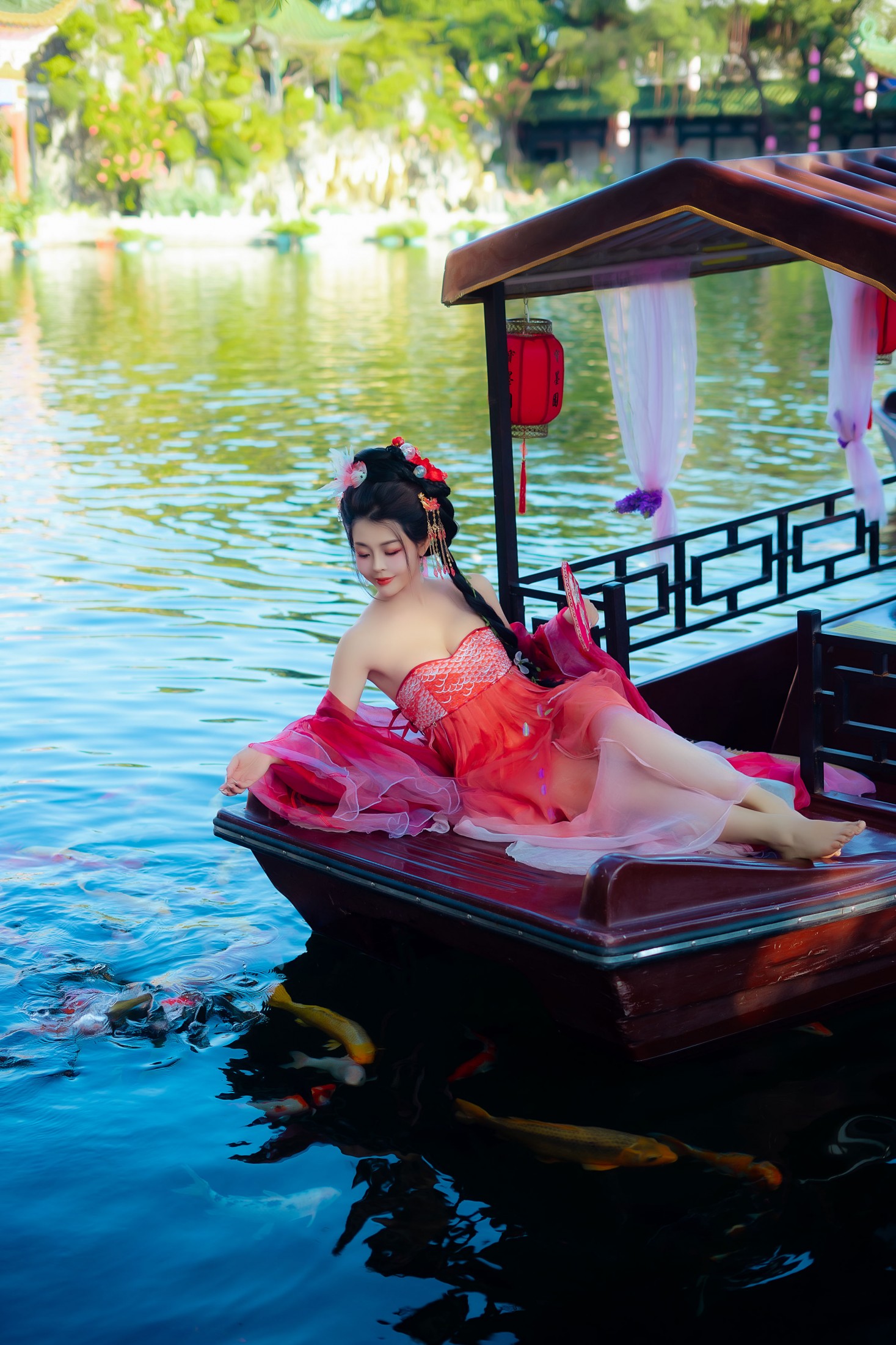 图片[1] - 米妮爱美丽 - 《锦鲤汉服美女》[28P] - 机器猫次元 - 机器猫次元