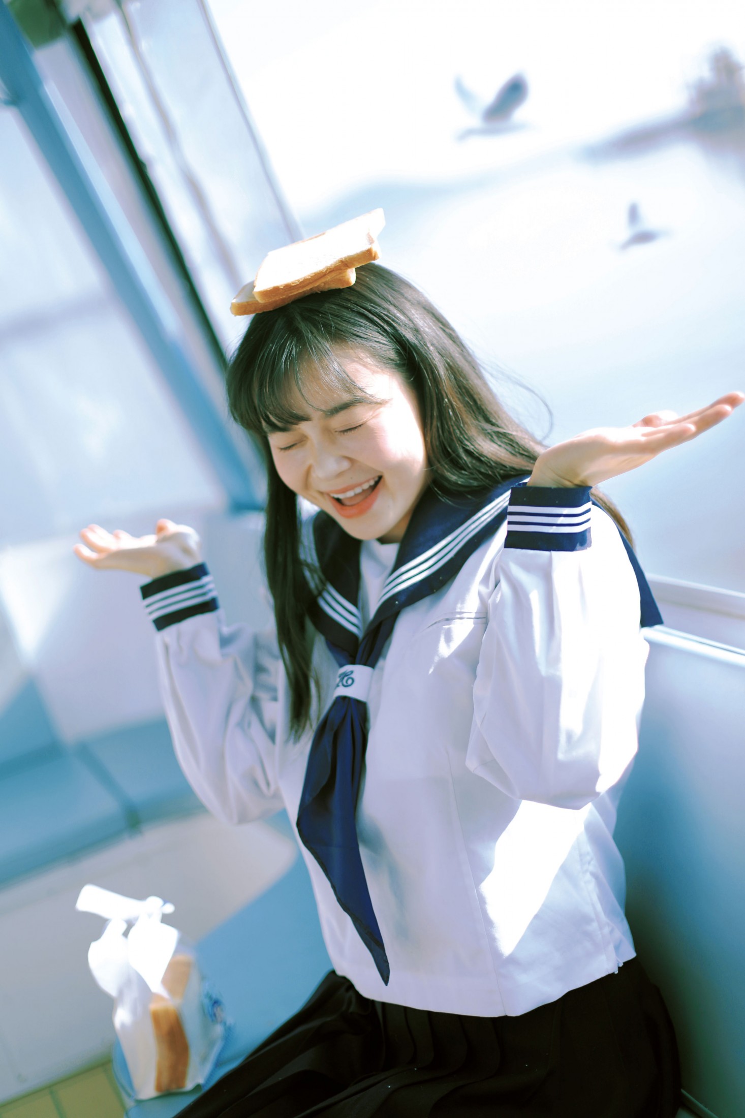 图片[1] - 萌三碎 - 《海鸥少女》[13P] - 机器猫次元 - 机器猫次元