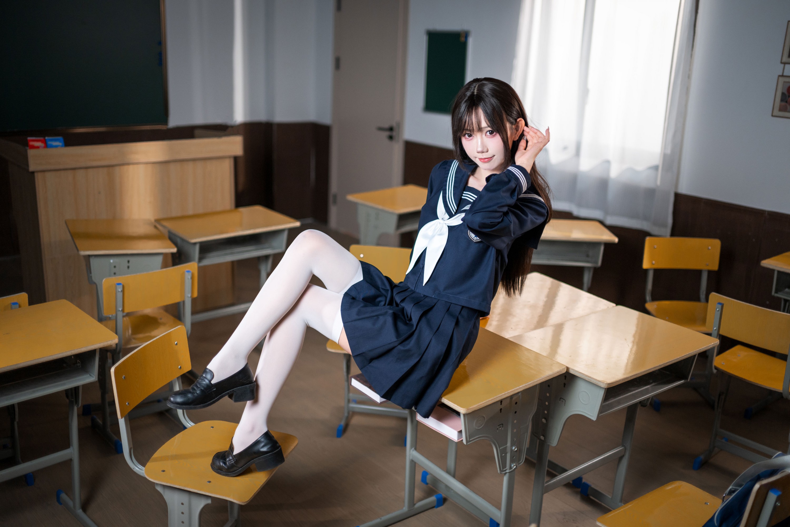 图片[1] - 万鲨鲨 - 《JK少女》[12P] - 机器猫次元 - 机器猫次元