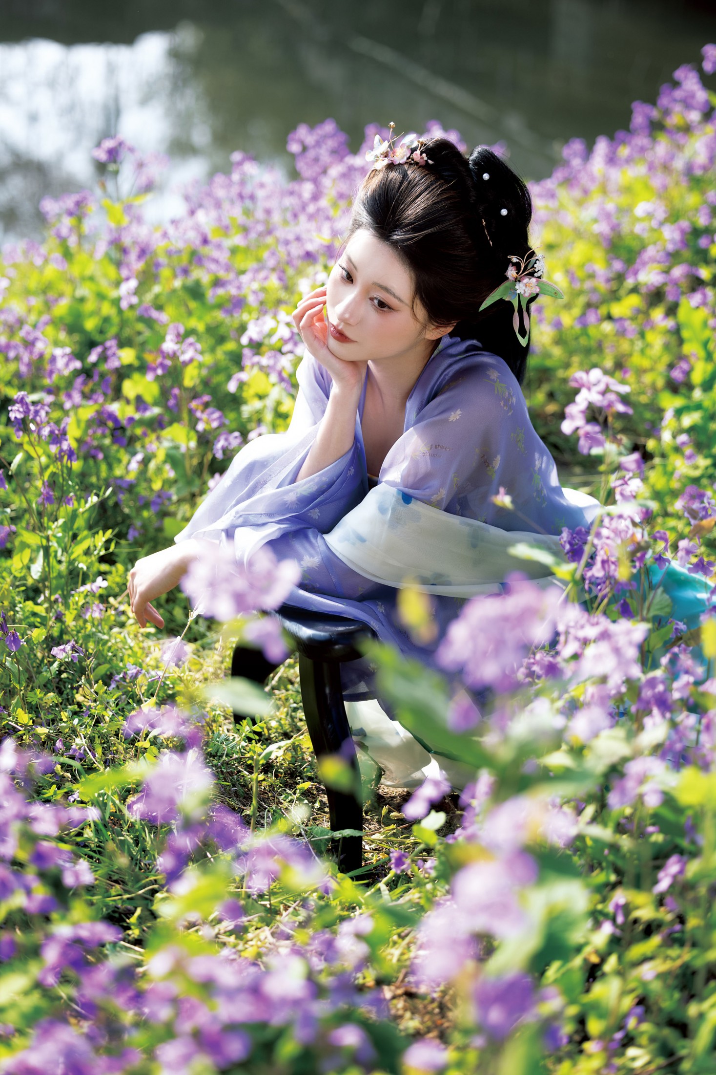 图片[1] - 百变小洁 - 《二月兰汉服》[13P] - 机器猫次元 - 机器猫次元