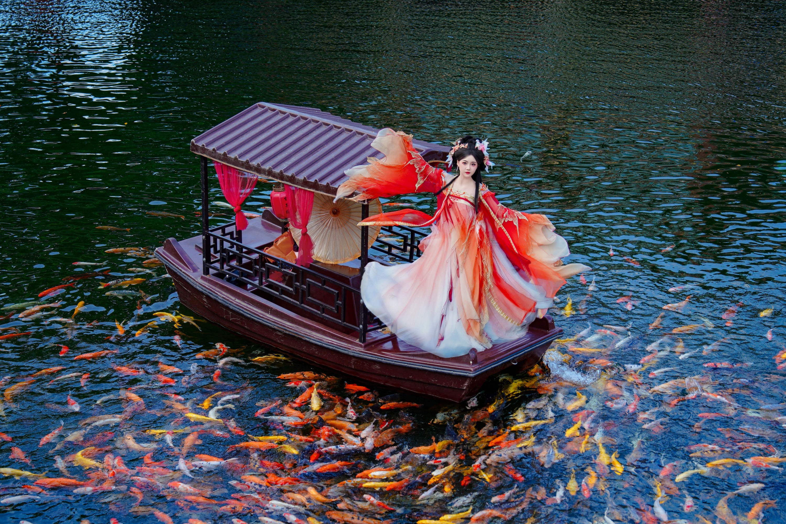 图片[5] - KE - 《锦鲤汉服人像写真》[14P] - 机器猫次元 - 机器猫次元